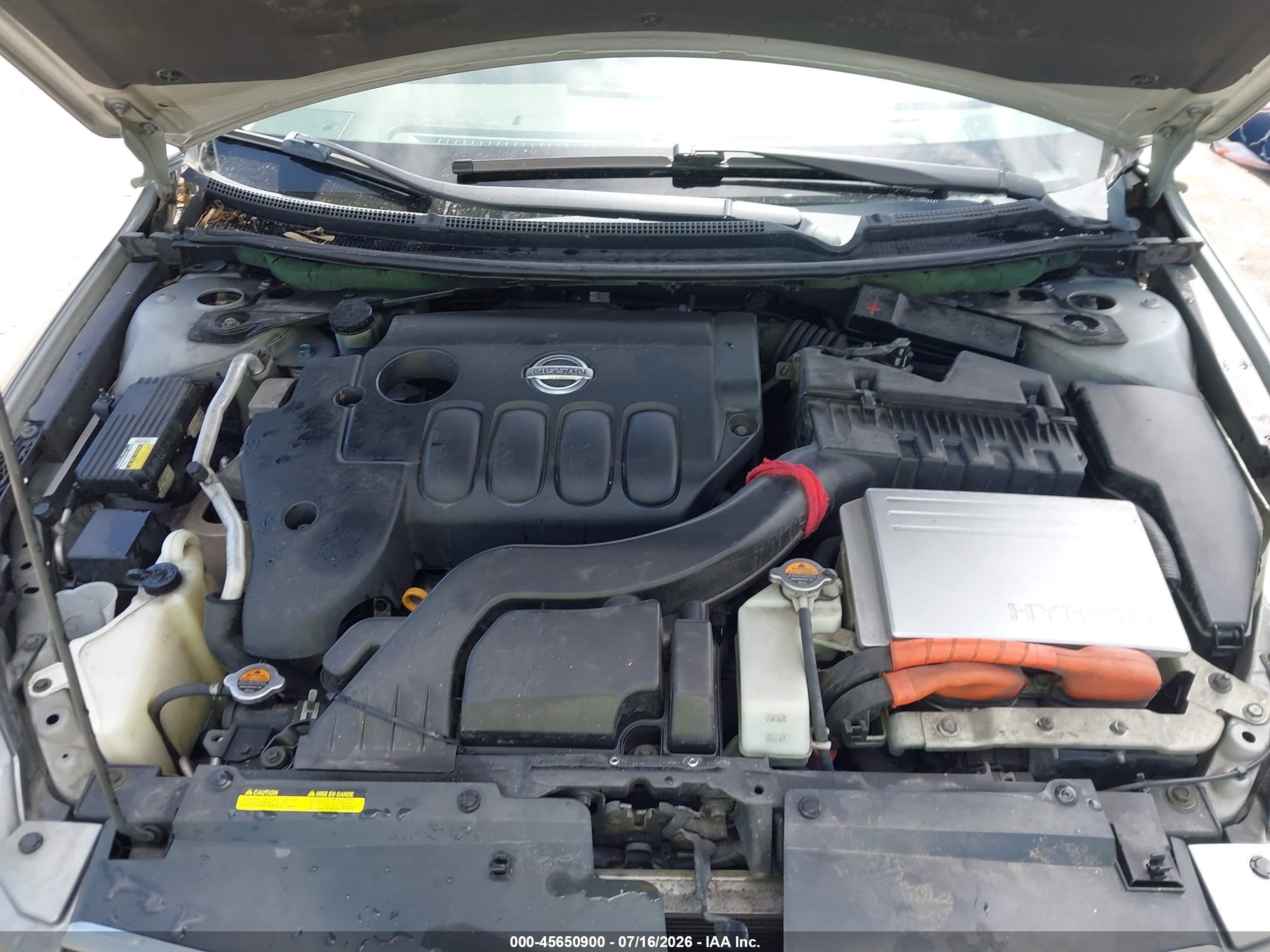 2007 Nissan Altima Hybrid   Silver vin: 1M4CL21E47C219682