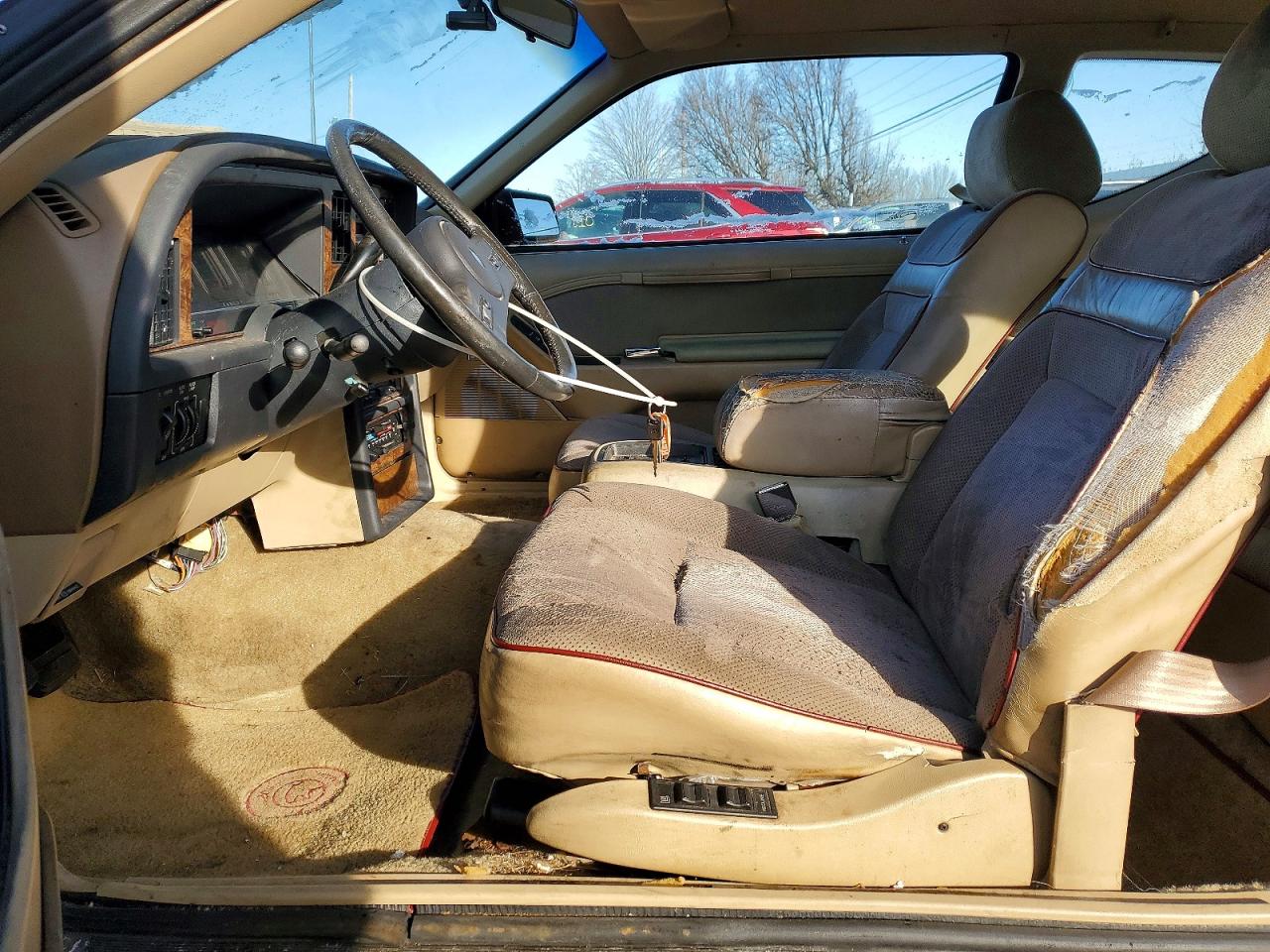 1987 Mercury Cougar Ls Burgundy vin: 1MEBM60F2HH688499