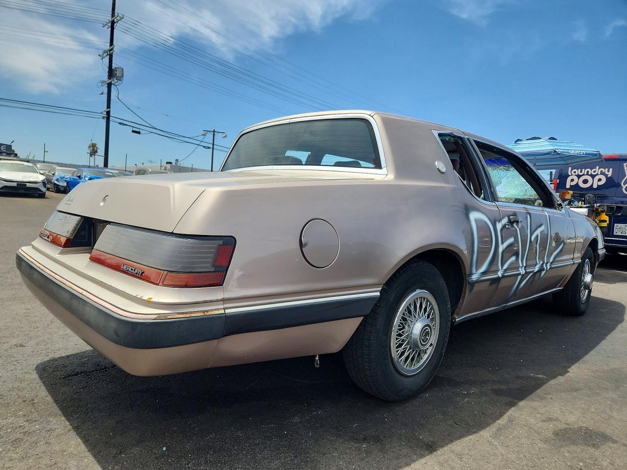 1986 Mercury Cougar Tan vin: 1MEBP92F3GH728237
