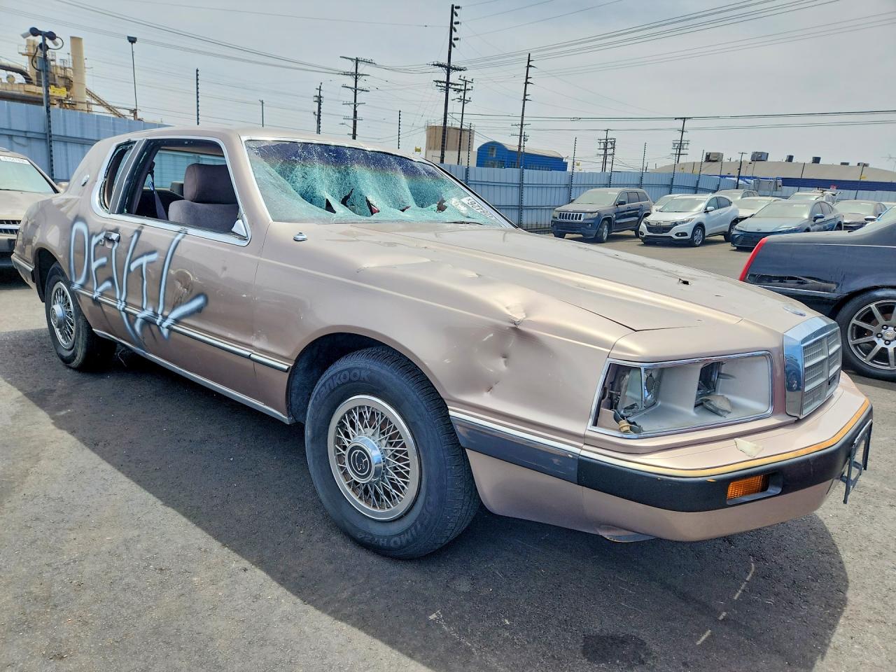 1986 Mercury Cougar Tan vin: 1MEBP92F3GH728237