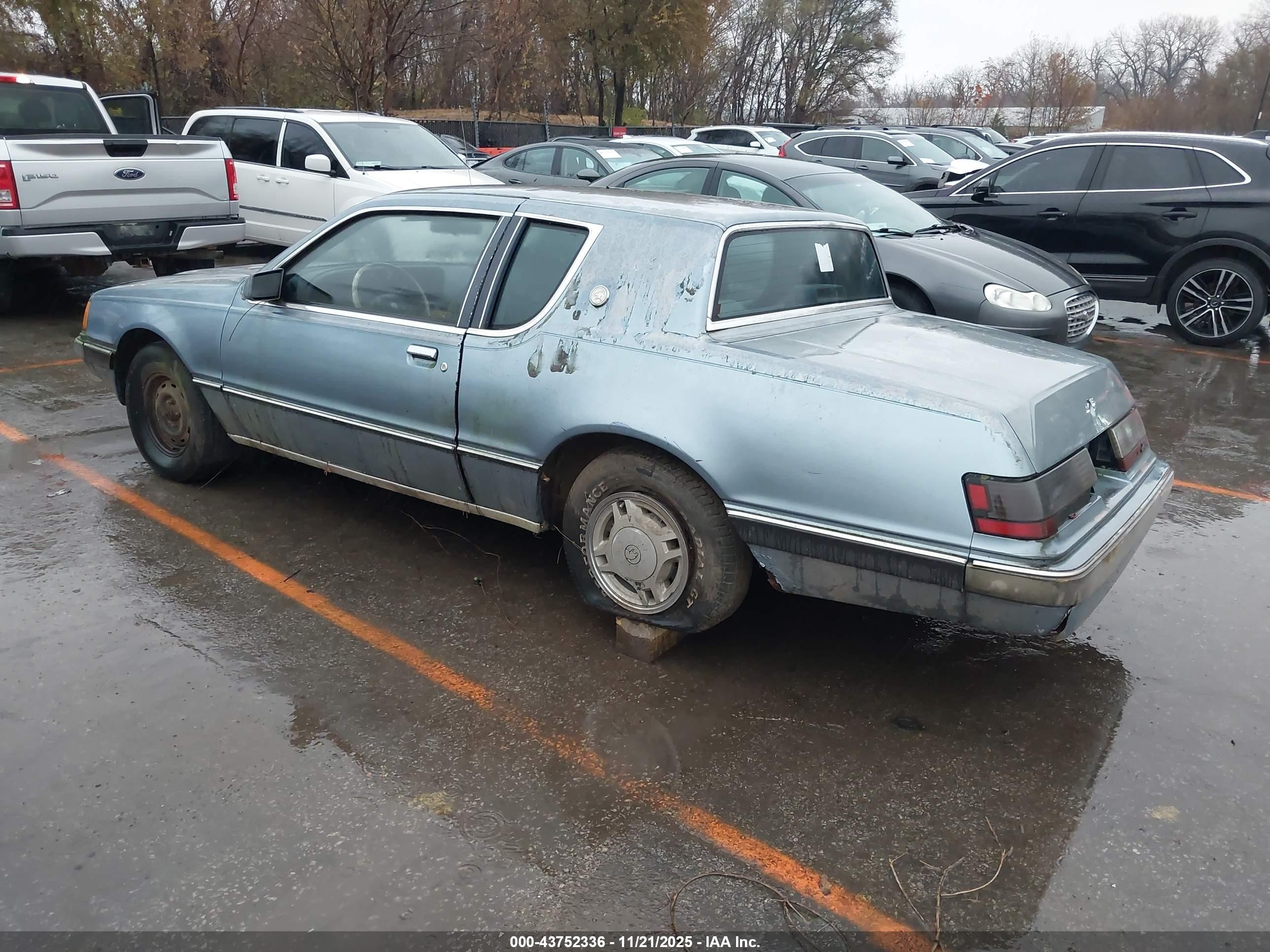 1986 Mercury Cougar   Blue vin: 1MEBP92F9GH706436