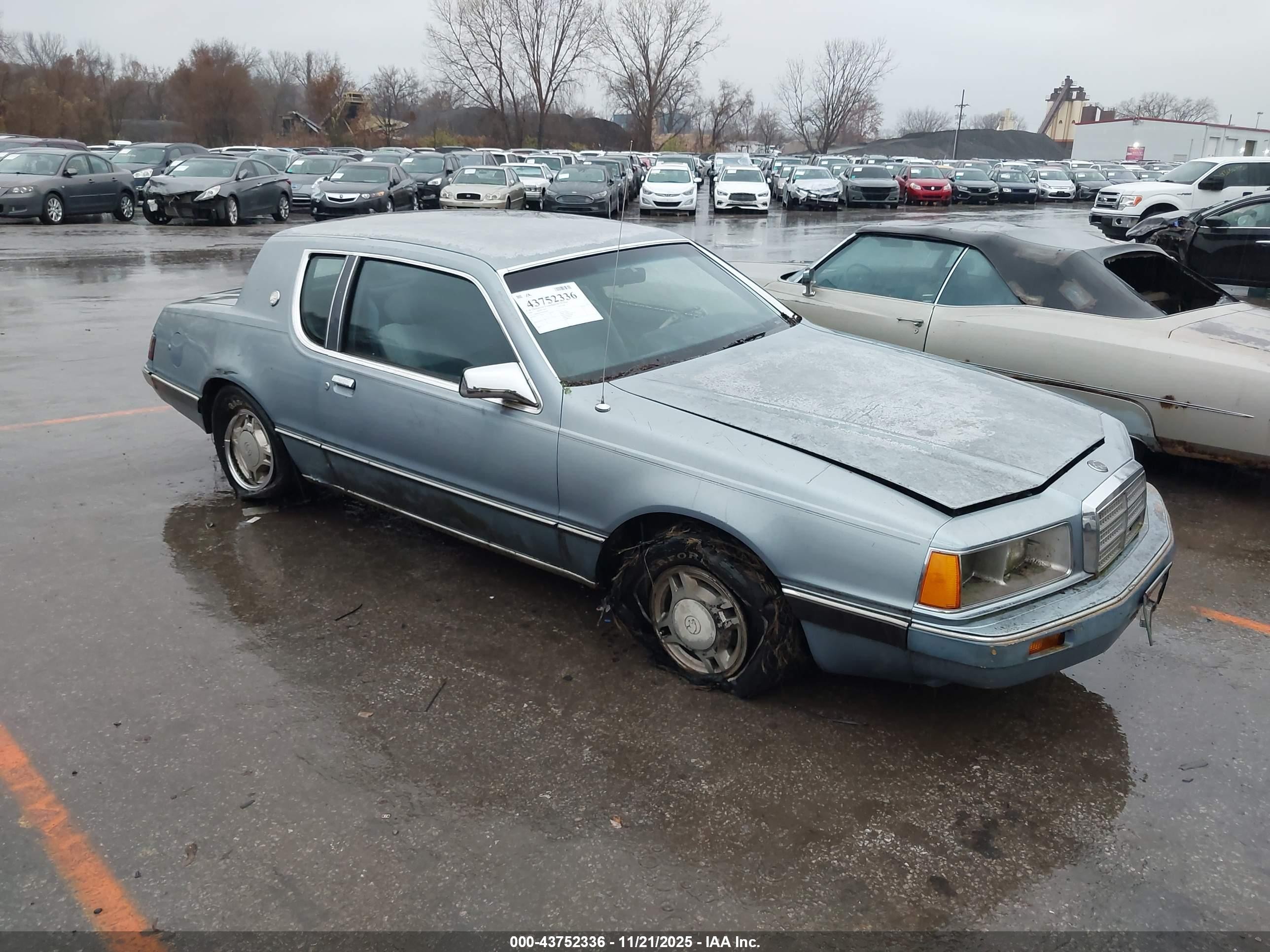 1986 Mercury Cougar   Blue vin: 1MEBP92F9GH706436