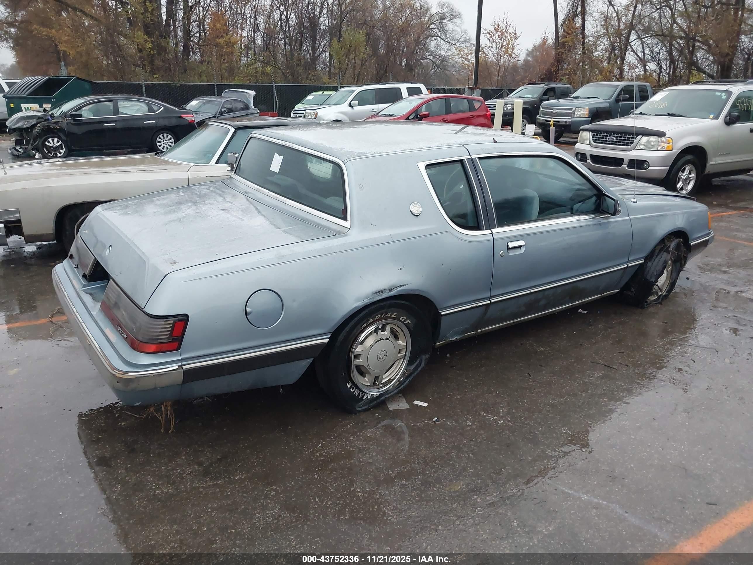1986 Mercury Cougar   Blue vin: 1MEBP92F9GH706436