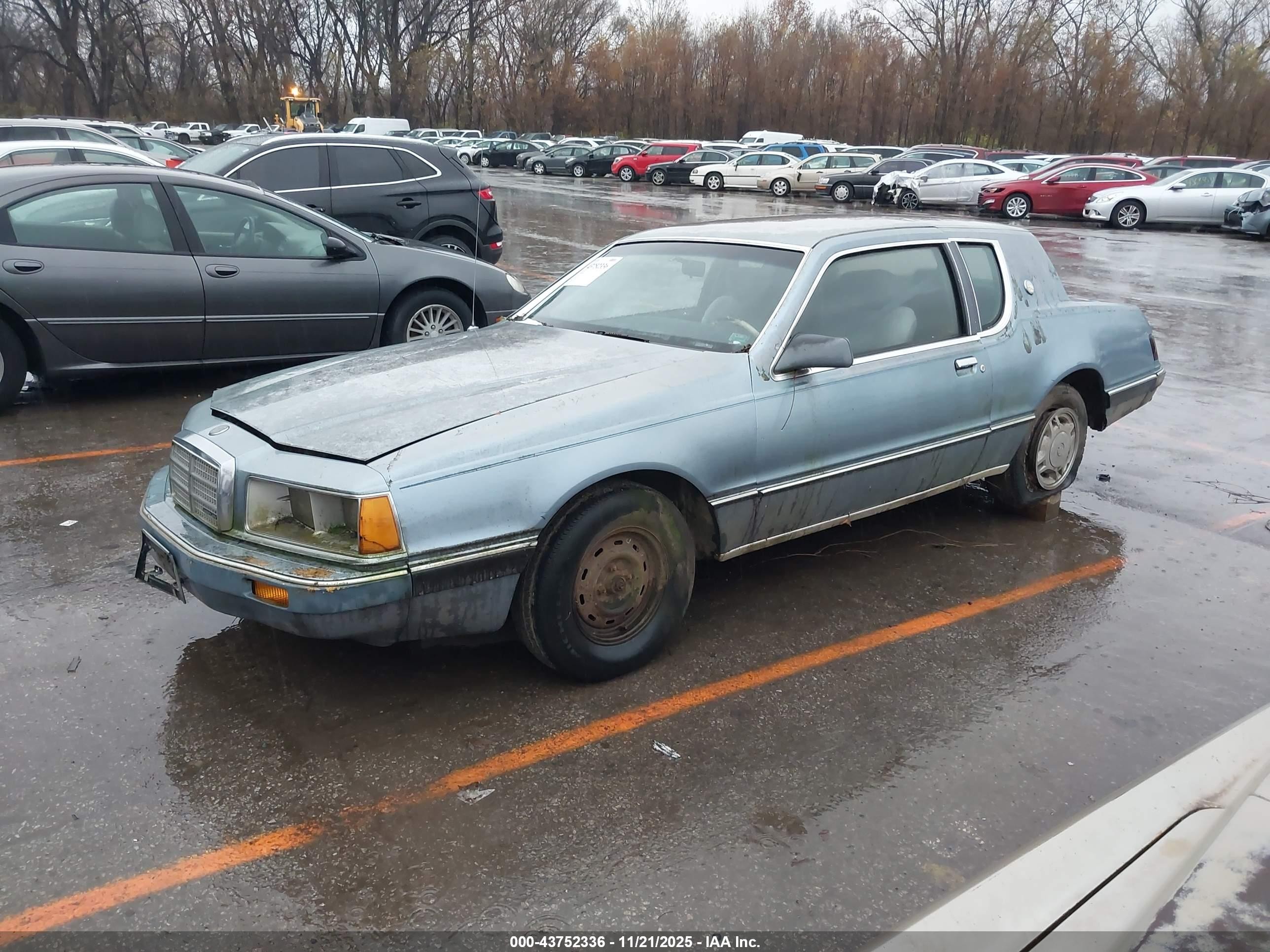 1986 Mercury Cougar   Blue vin: 1MEBP92F9GH706436