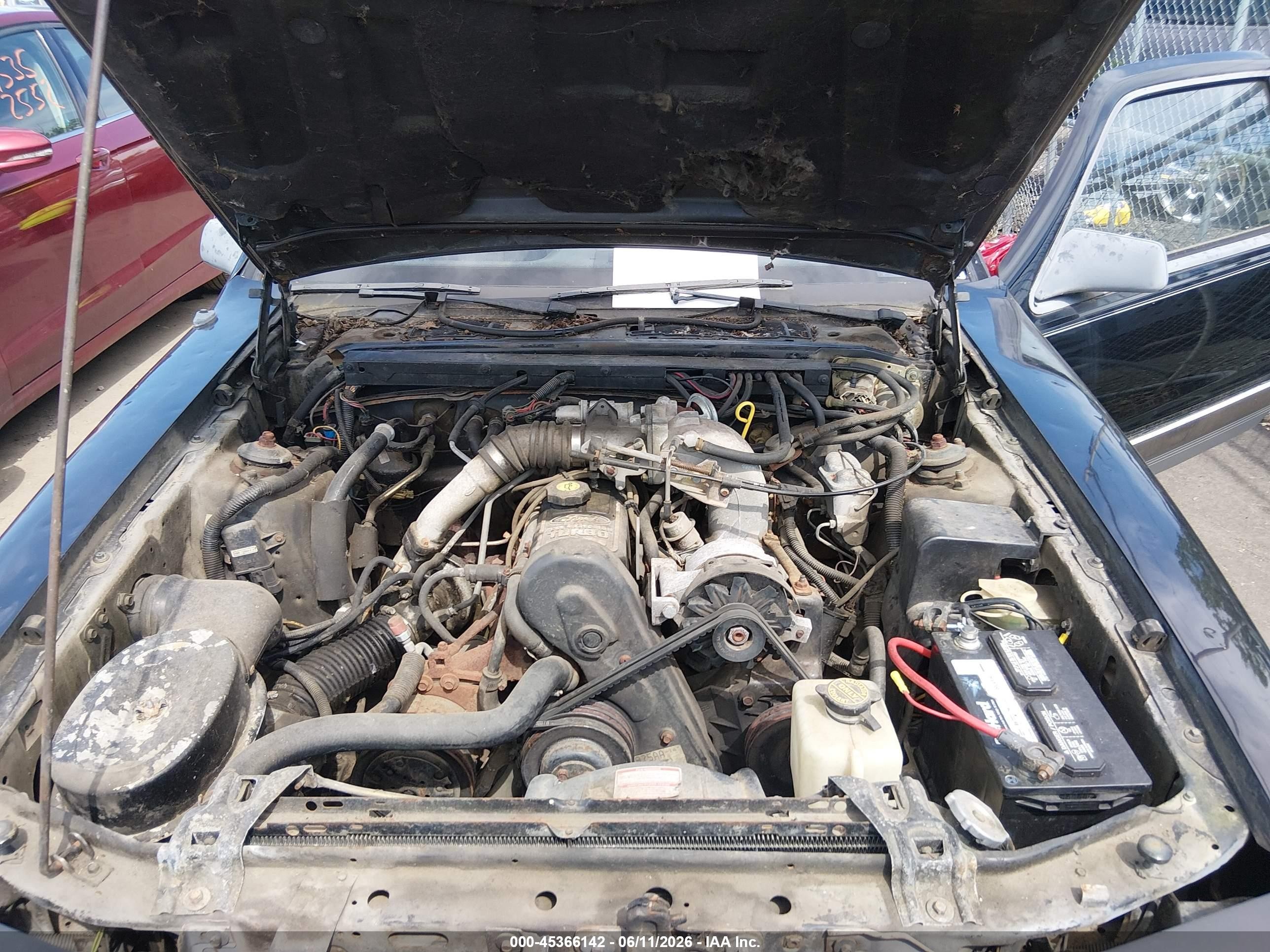 1986 Mercury Cougar   Черный vin: 1MEBP92W6GH689403