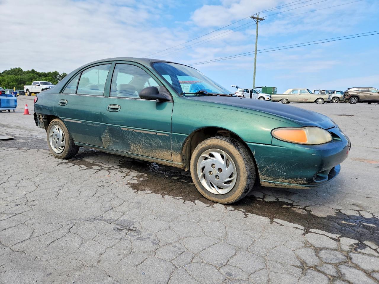 1999 Mercury Tracer Gs Green vin: 1MEFM10PXXW600533