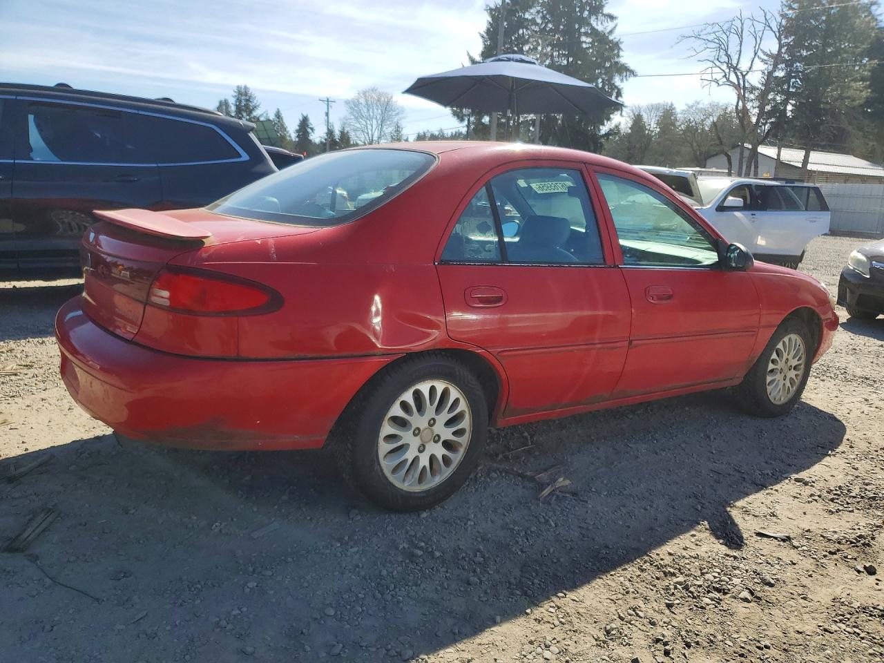 1999 Mercury Tracer Ls Red vin: 1MEFM13P3XW614110
