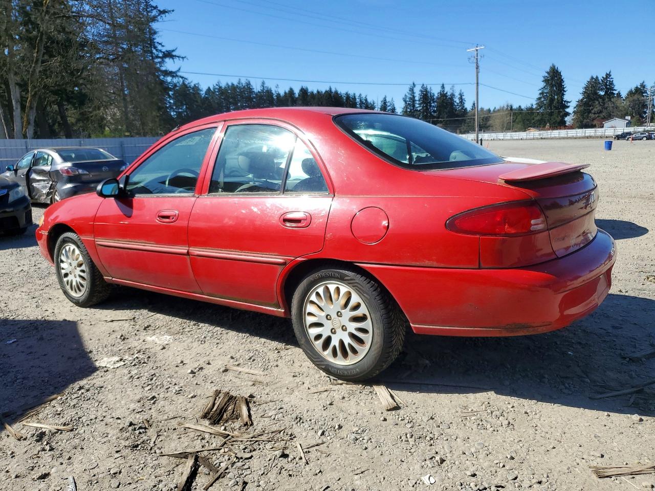 1999 Mercury Tracer Ls Red vin: 1MEFM13P3XW614110
