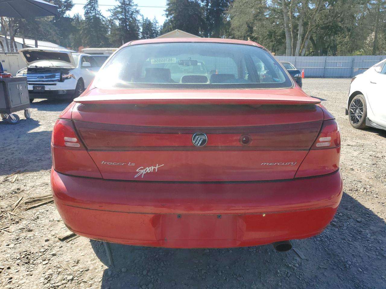 1999 Mercury Tracer Ls Red vin: 1MEFM13P3XW614110