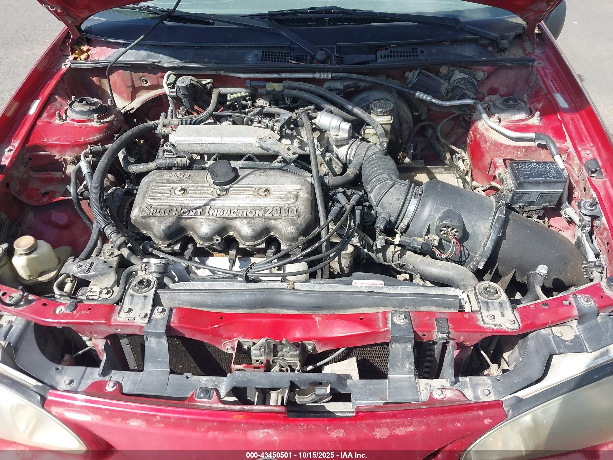 1999 Mercury Tracer Ls Red vin: 1MEFM13P9XW621255
