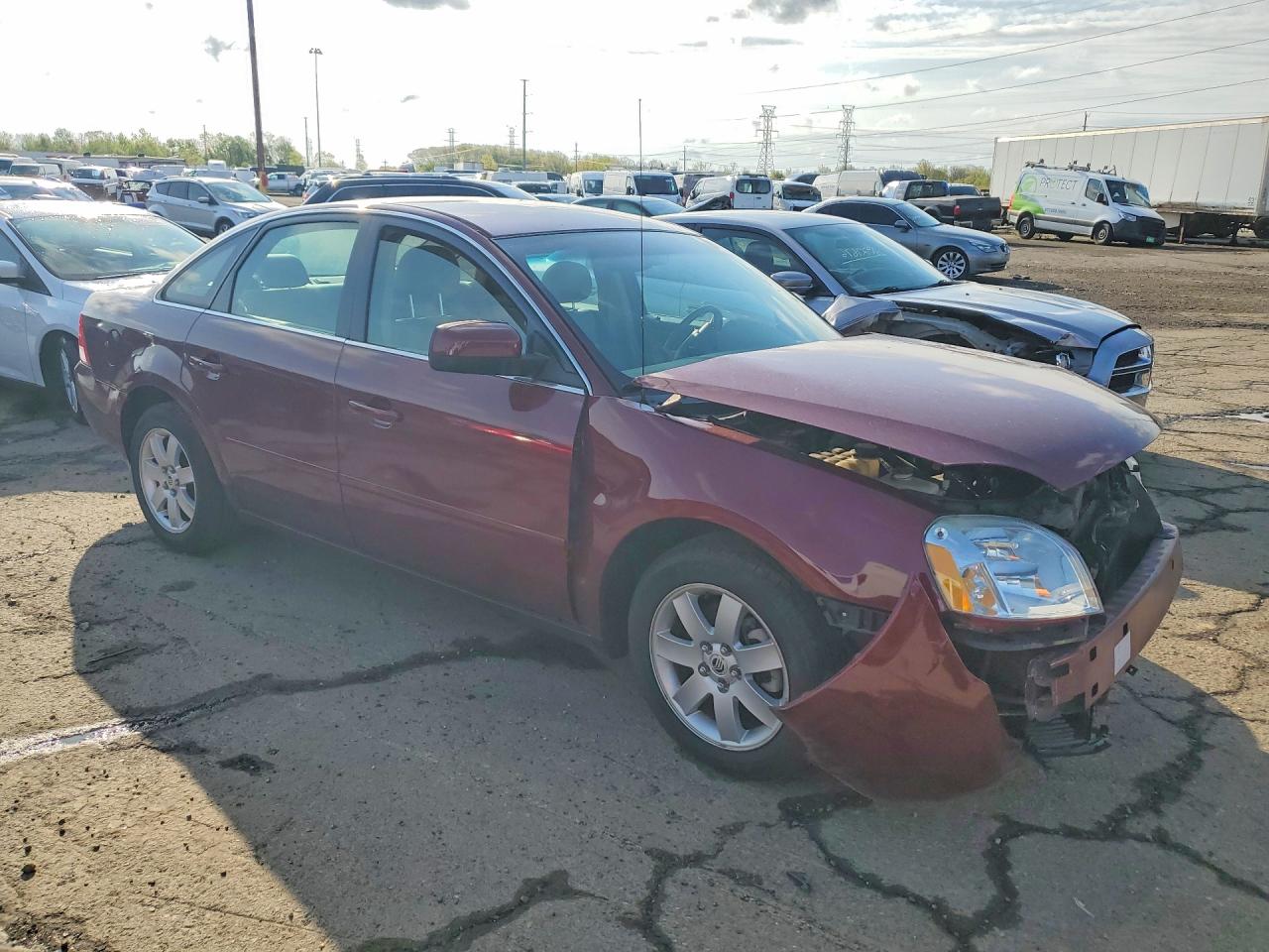 2005 Mercury Montego Luxury Burgundy vin: 1MEFM40135G612916