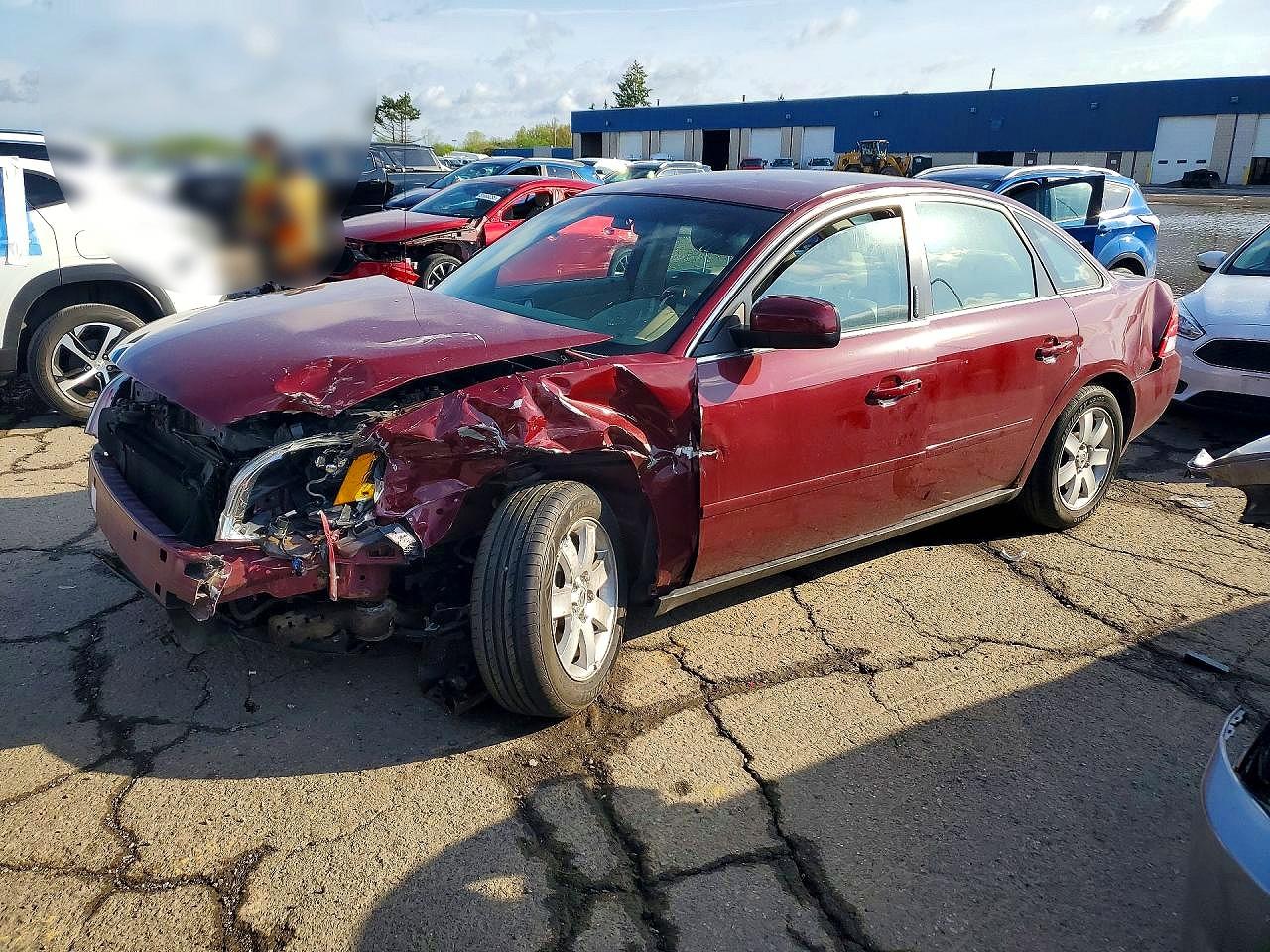 2005 Mercury Montego Luxury Burgundy vin: 1MEFM40135G612916
