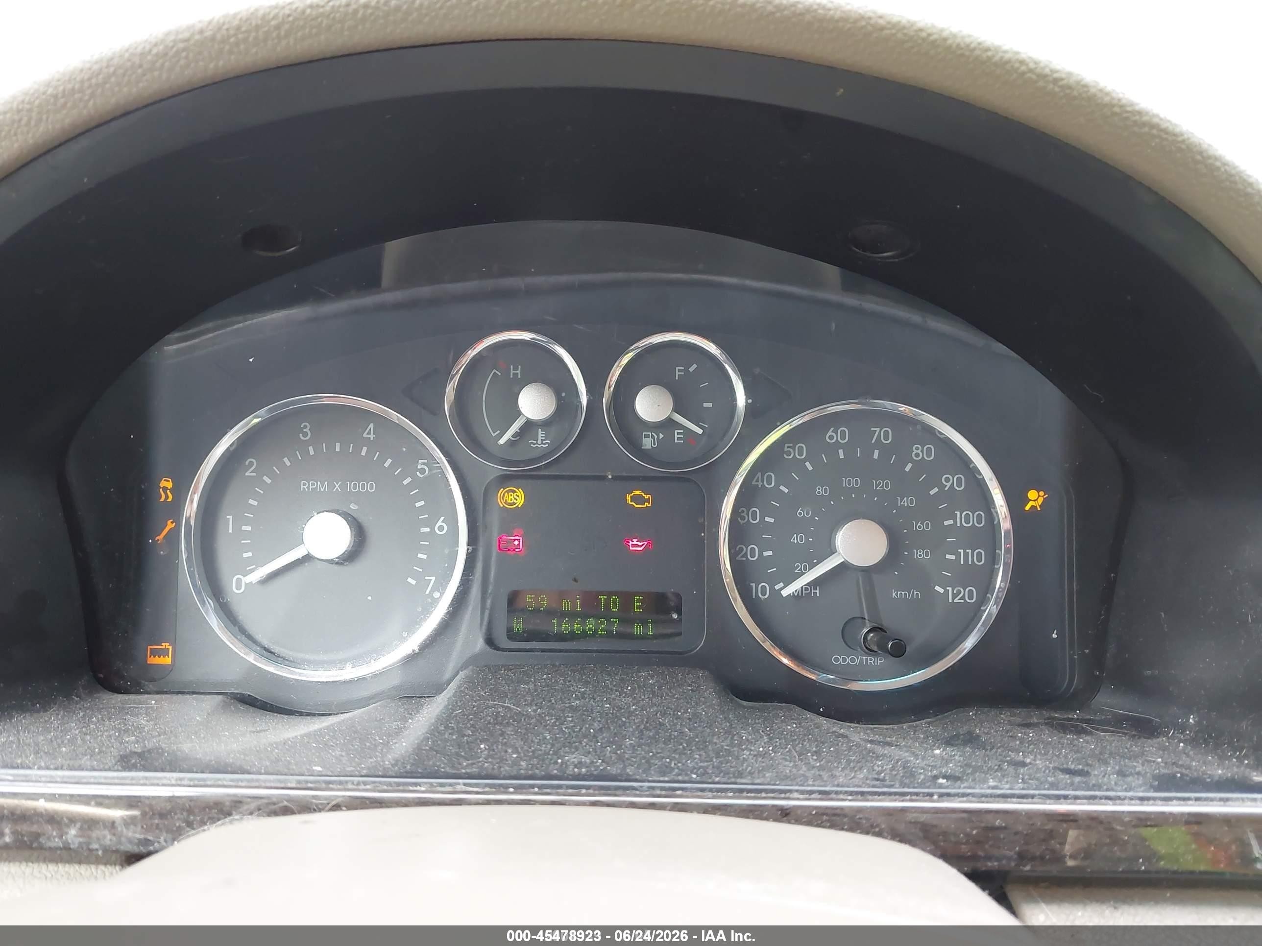 2006 Mercury Montego Luxury Красный vin: 1MEFM40166G602396