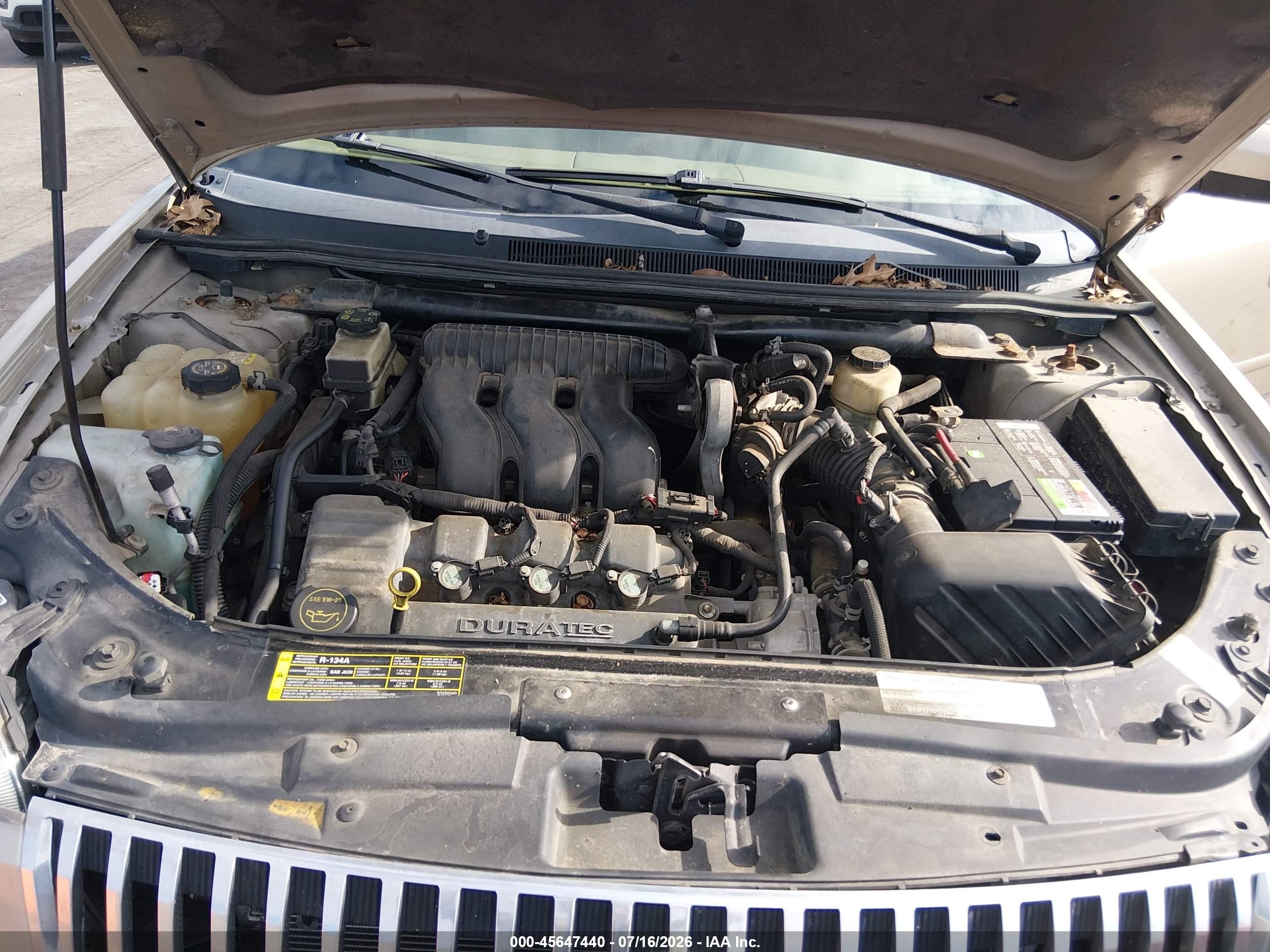 2006 Mercury Montego Luxury Золотой vin: 1MEFM40176G602164