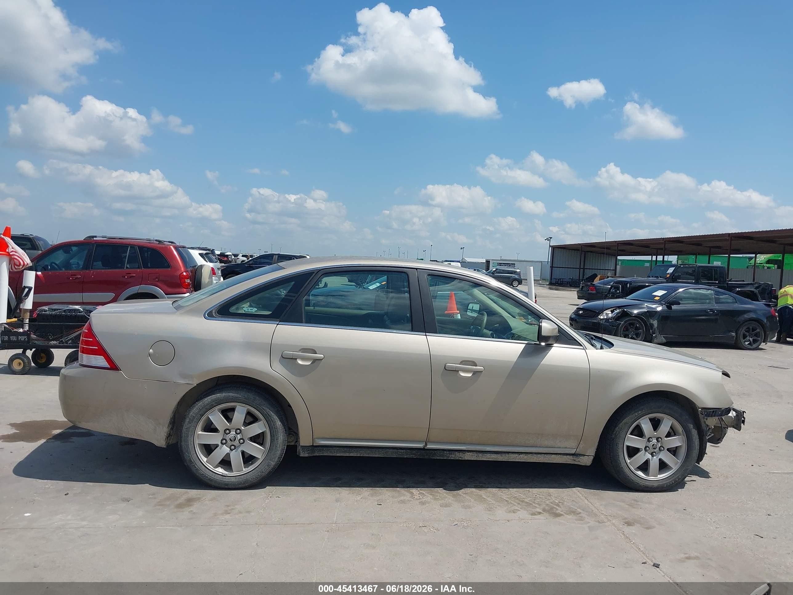 2006 Mercury Montego Luxury Золотой vin: 1MEFM40176G615433