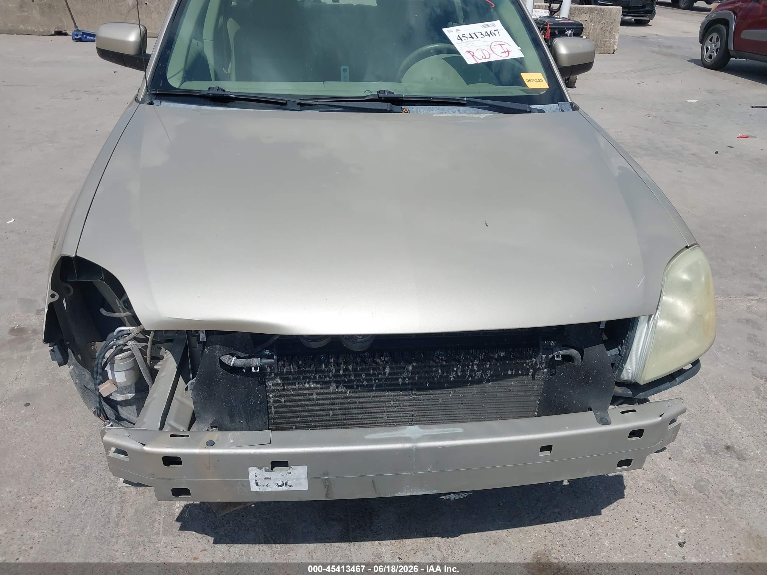 2006 Mercury Montego Luxury Золотой vin: 1MEFM40176G615433
