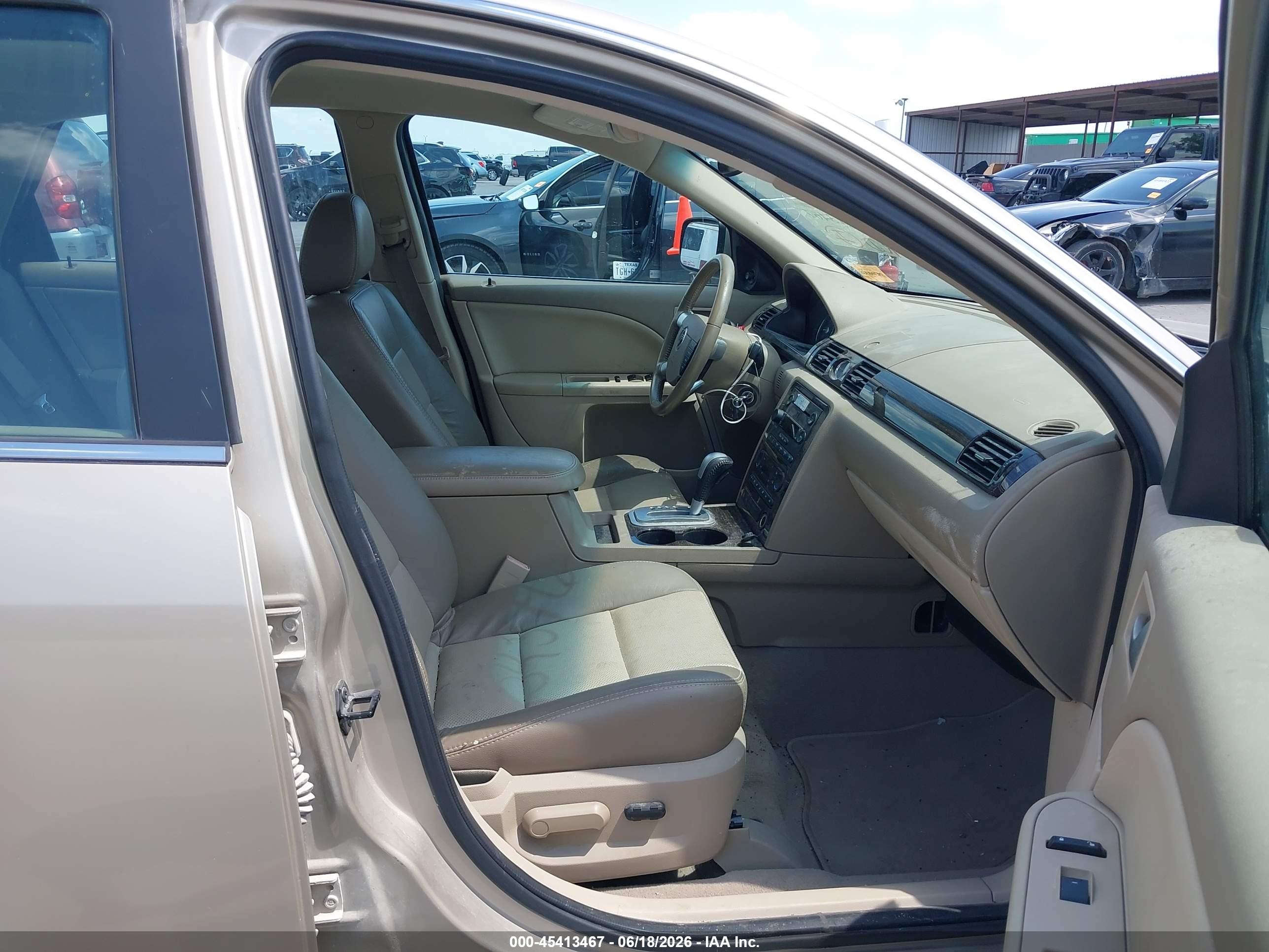 2006 Mercury Montego Luxury Золотой vin: 1MEFM40176G615433