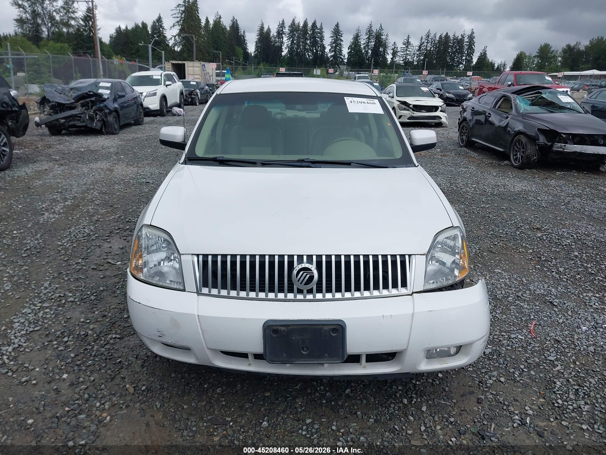 2006 Mercury Montego Luxury White vin: 1MEFM41116G607827