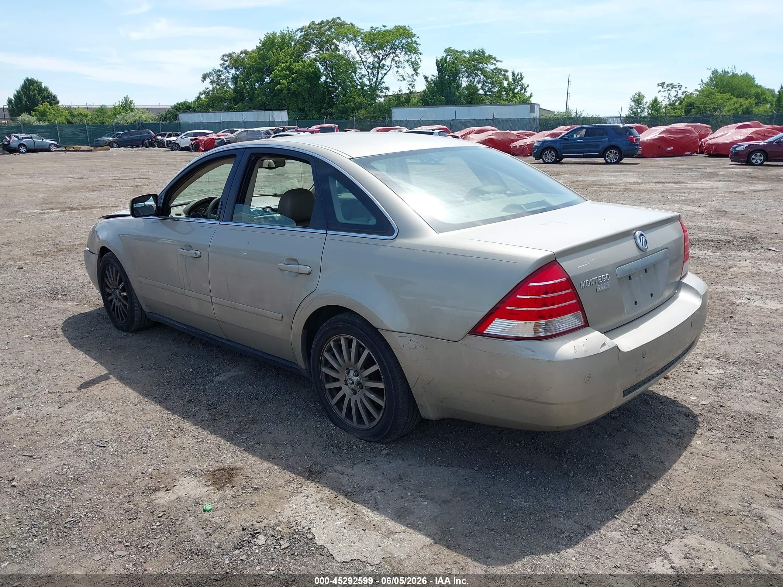 2005 Mercury Montego Premier Champagne vin: 1MEFM42135G610192