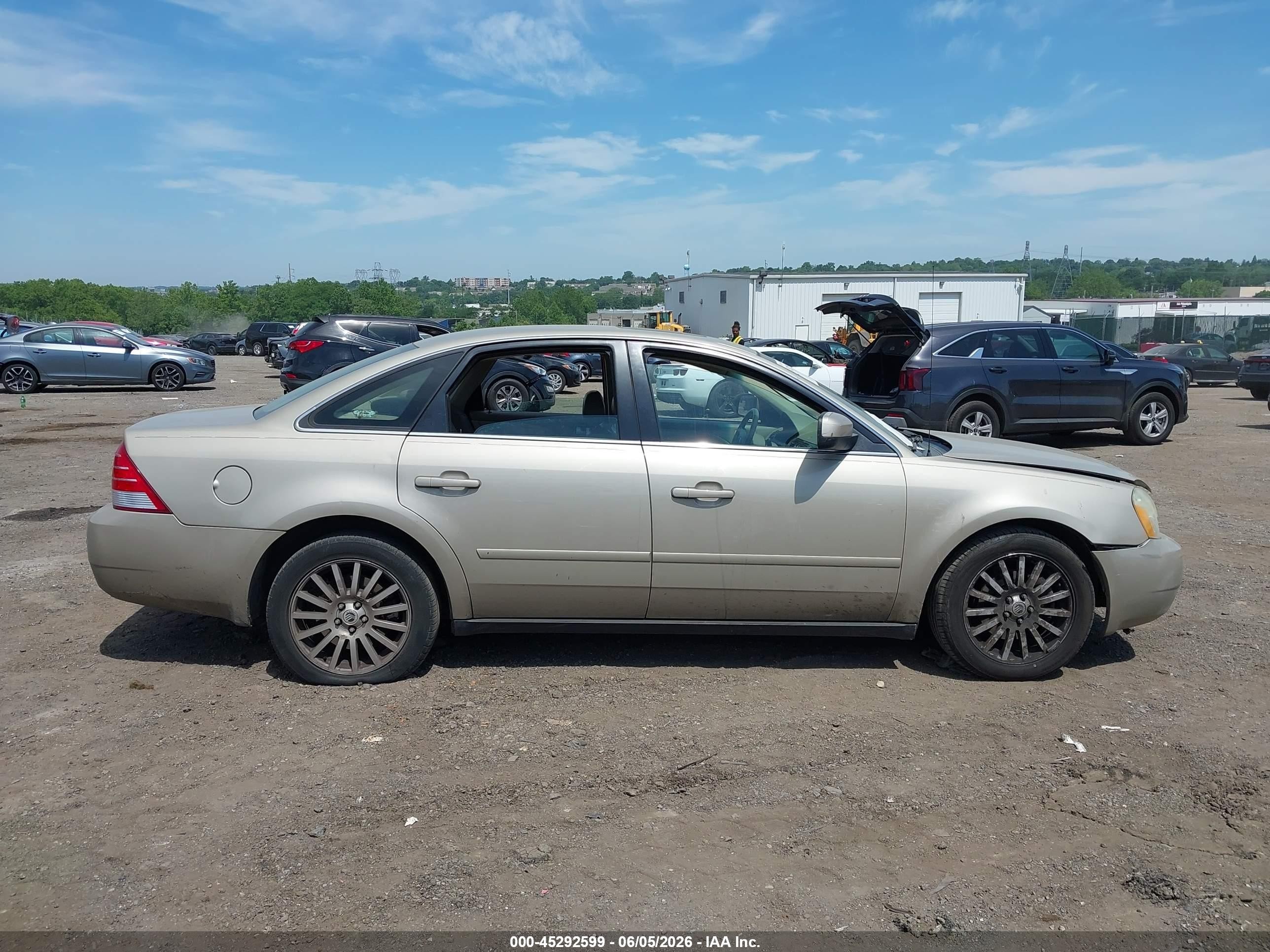 2005 Mercury Montego Premier Champagne vin: 1MEFM42135G610192