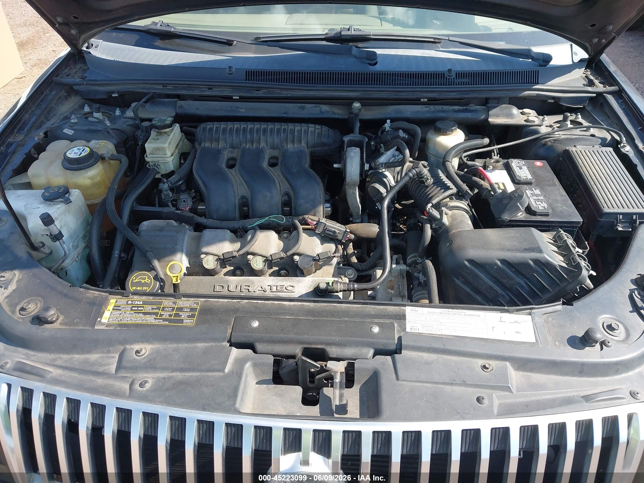 2005 Mercury Montego Premier Черный vin: 1MEFM42155G617192