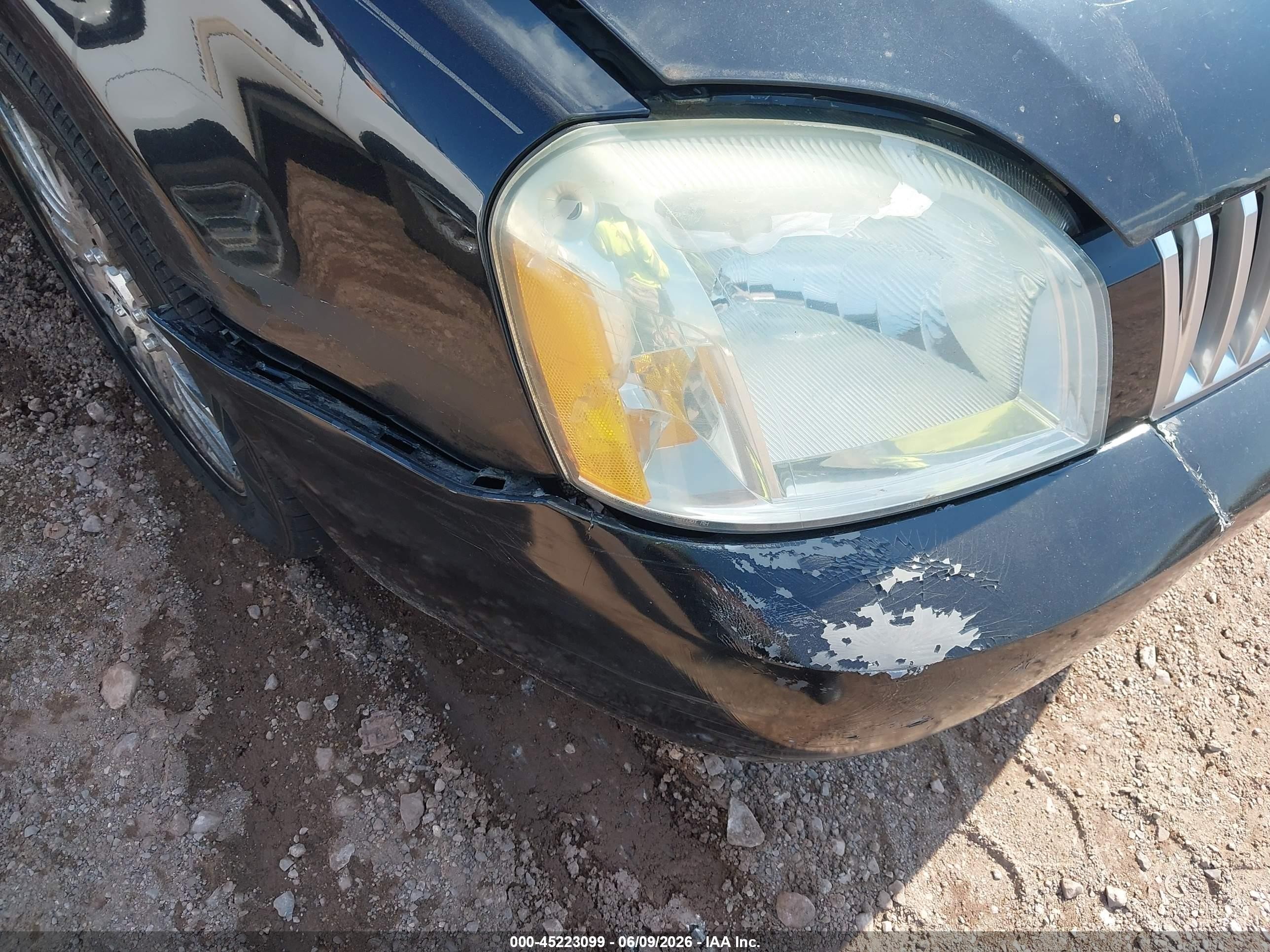 2005 Mercury Montego Premier Черный vin: 1MEFM42155G617192