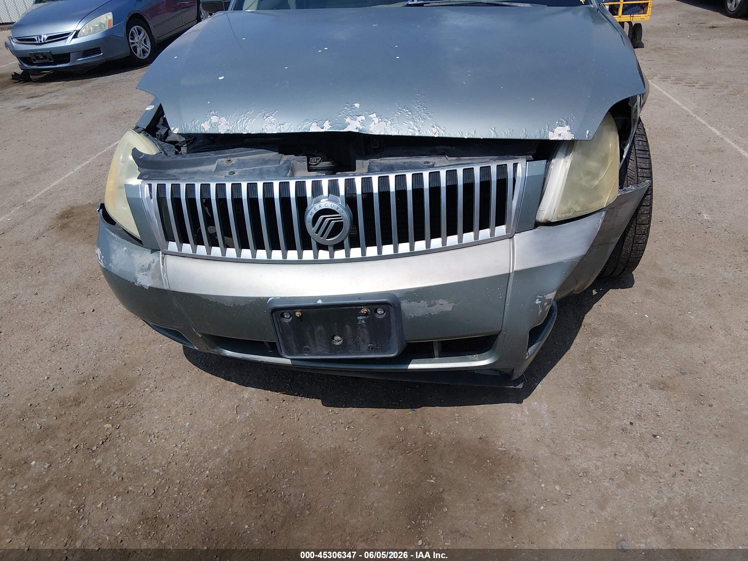 2005 Mercury Montego Premier Серый vin: 1MEFM42185G627876