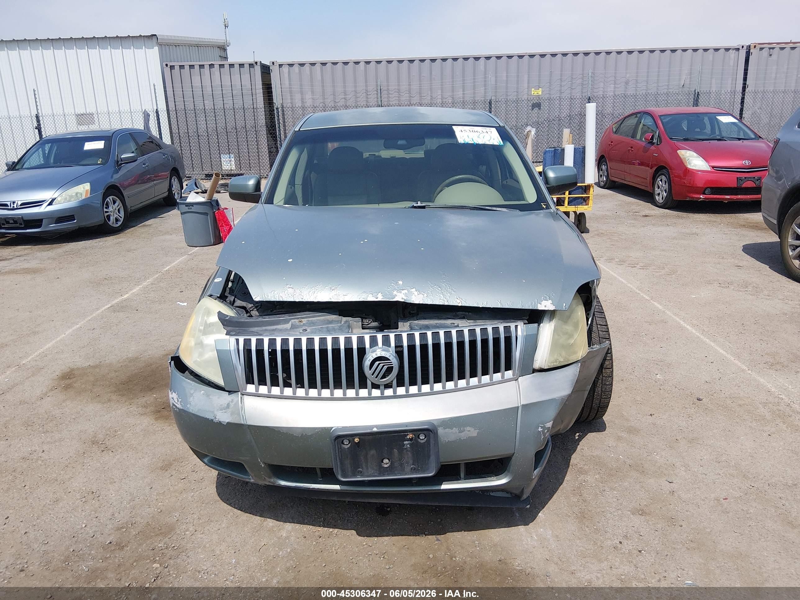 2005 Mercury Montego Premier Серый vin: 1MEFM42185G627876