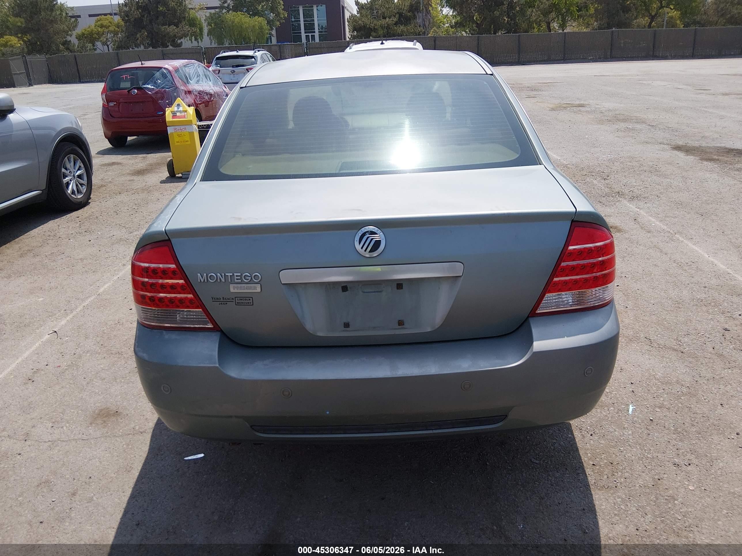 2005 Mercury Montego Premier Серый vin: 1MEFM42185G627876