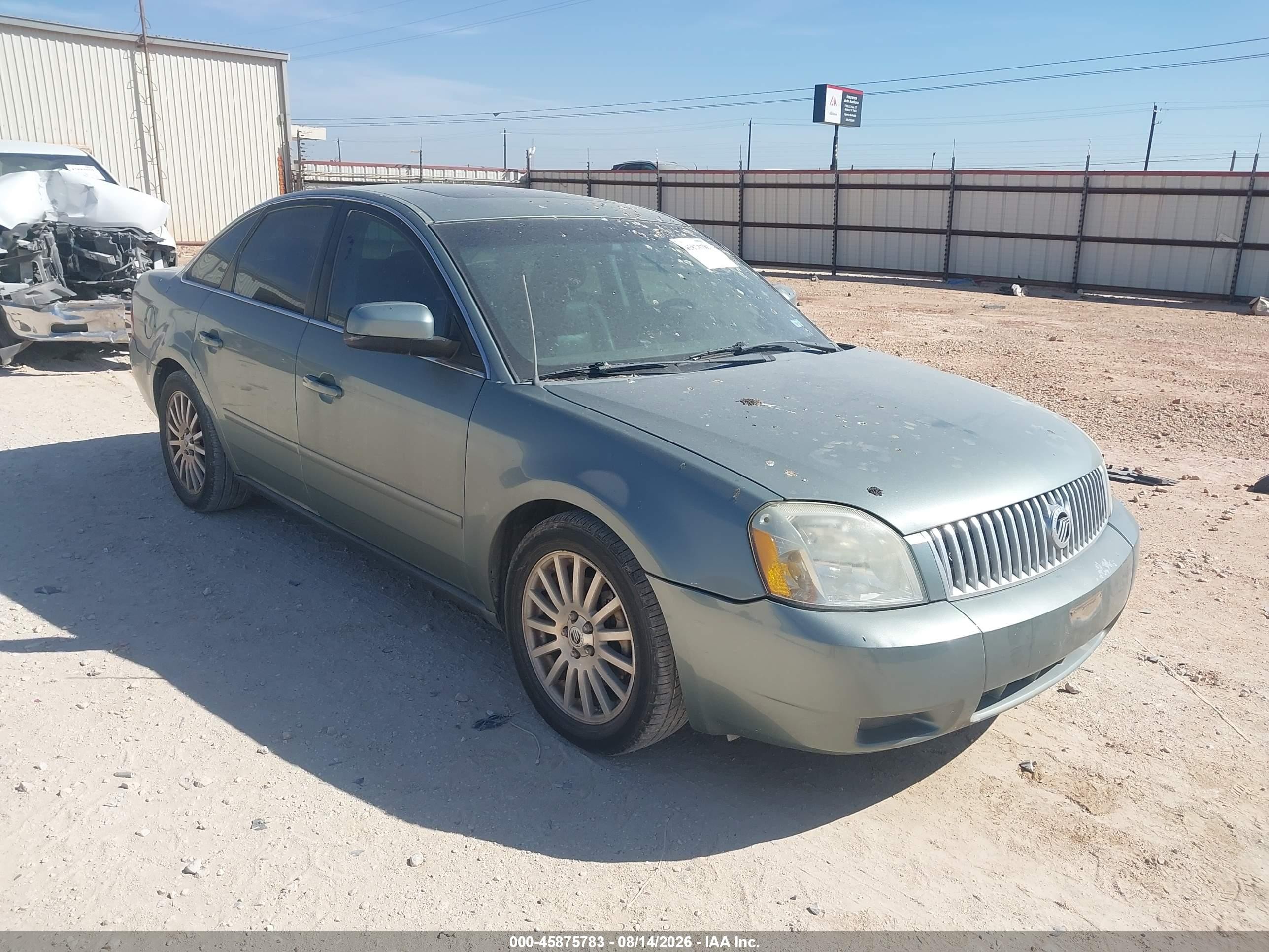 2006 Mercury Montego Premier Gray vin: 1MEFM42186G610349