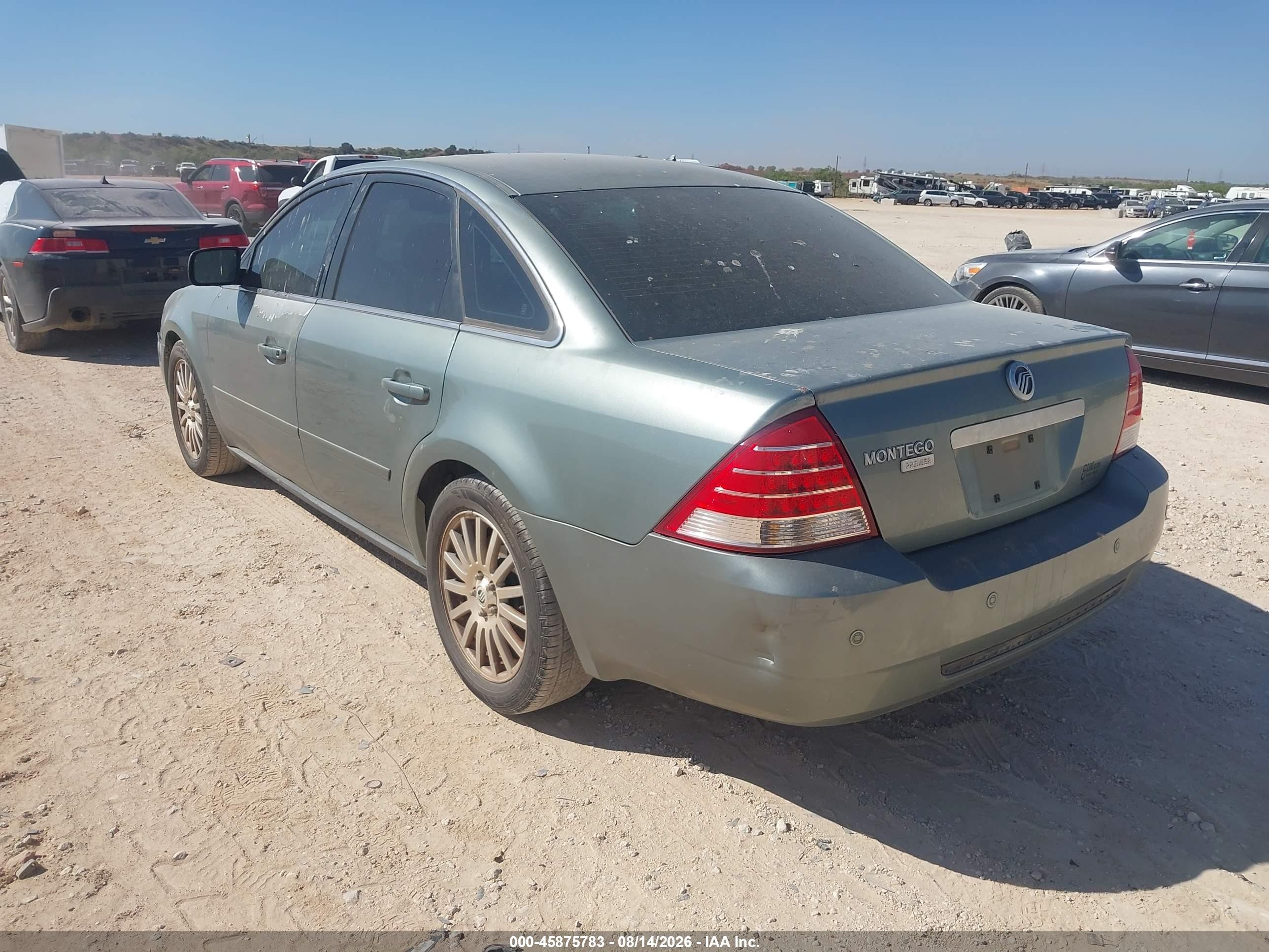 2006 Mercury Montego Premier Gray vin: 1MEFM42186G610349
