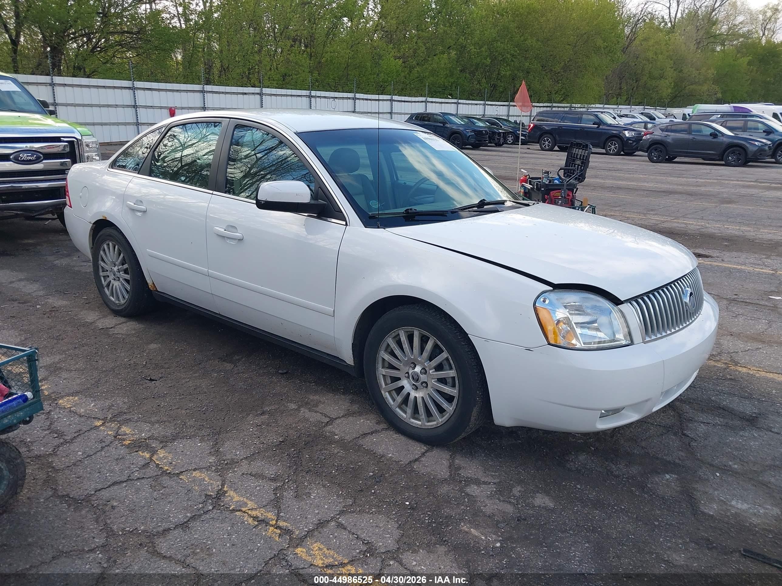 2005 Mercury Montego Premier Белый vin: 1MEFM42195G626946