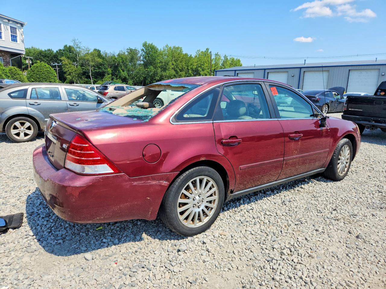 2005 Mercury Montego Premier Burgundy vin: 1MEFM43115G622713