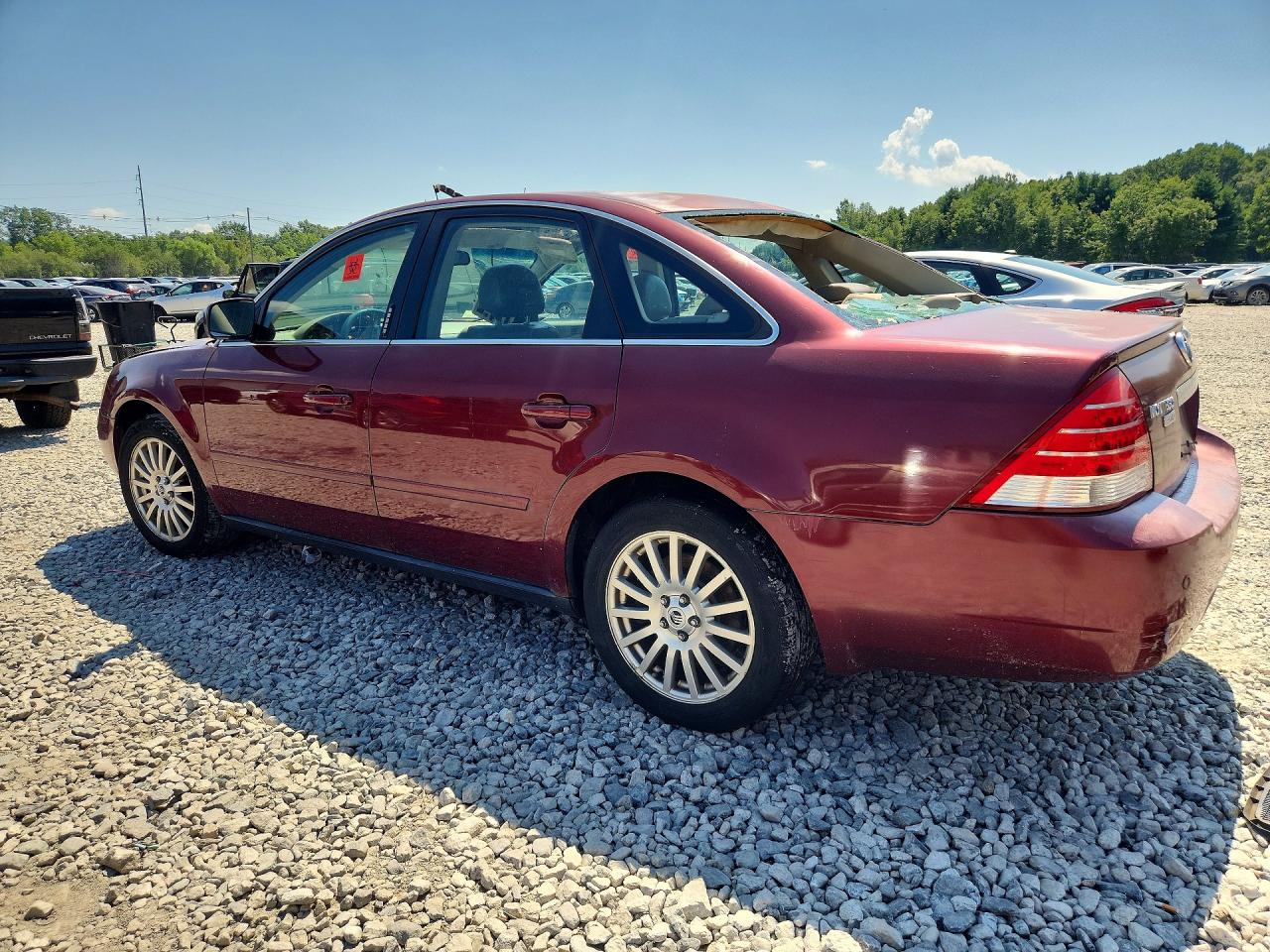2005 Mercury Montego Premier Burgundy vin: 1MEFM43115G622713