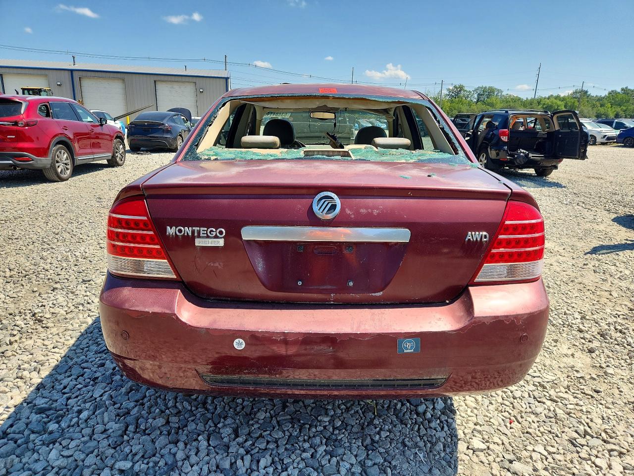 2005 Mercury Montego Premier Burgundy vin: 1MEFM43115G622713
