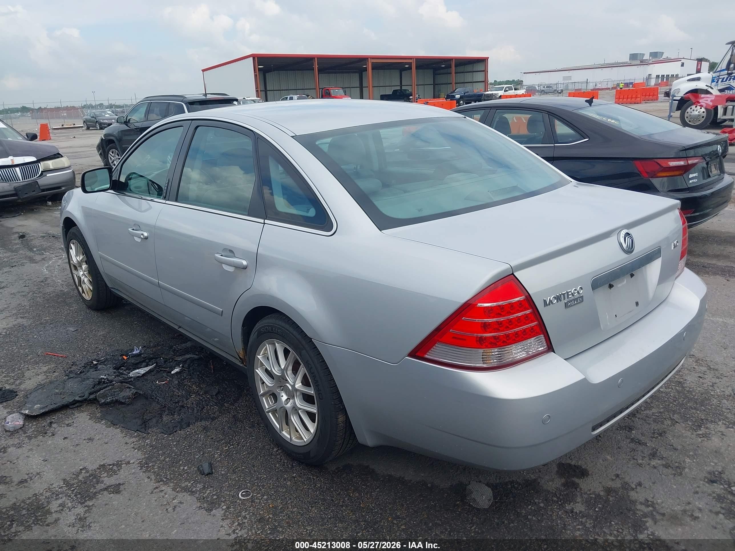 2005 Mercury Montego Premier Silver vin: 1MEFM43135G622146