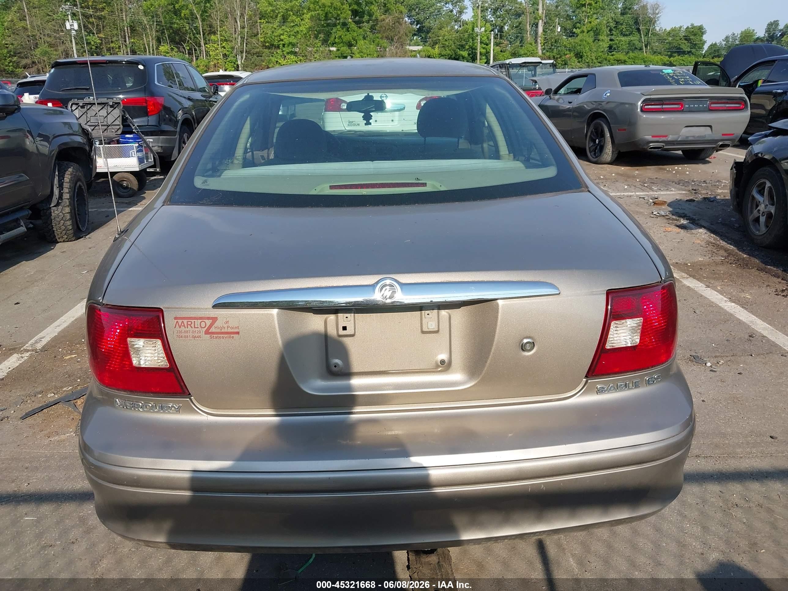 2003 Mercury Sable Gs Gold vin: 1MEFM50203A611558