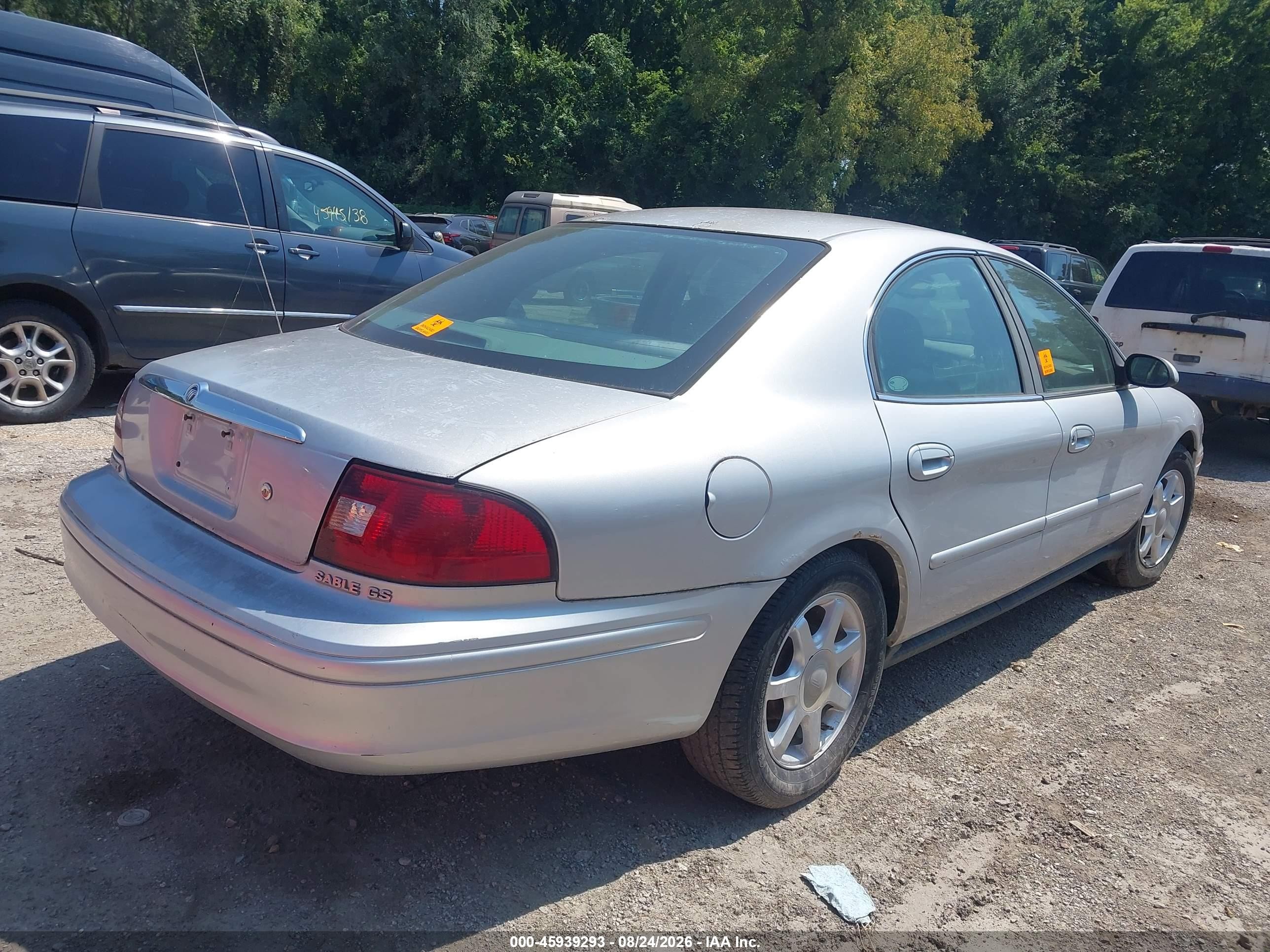 2003 Mercury Sable Gs Silver vin: 1MEFM50233A617497
