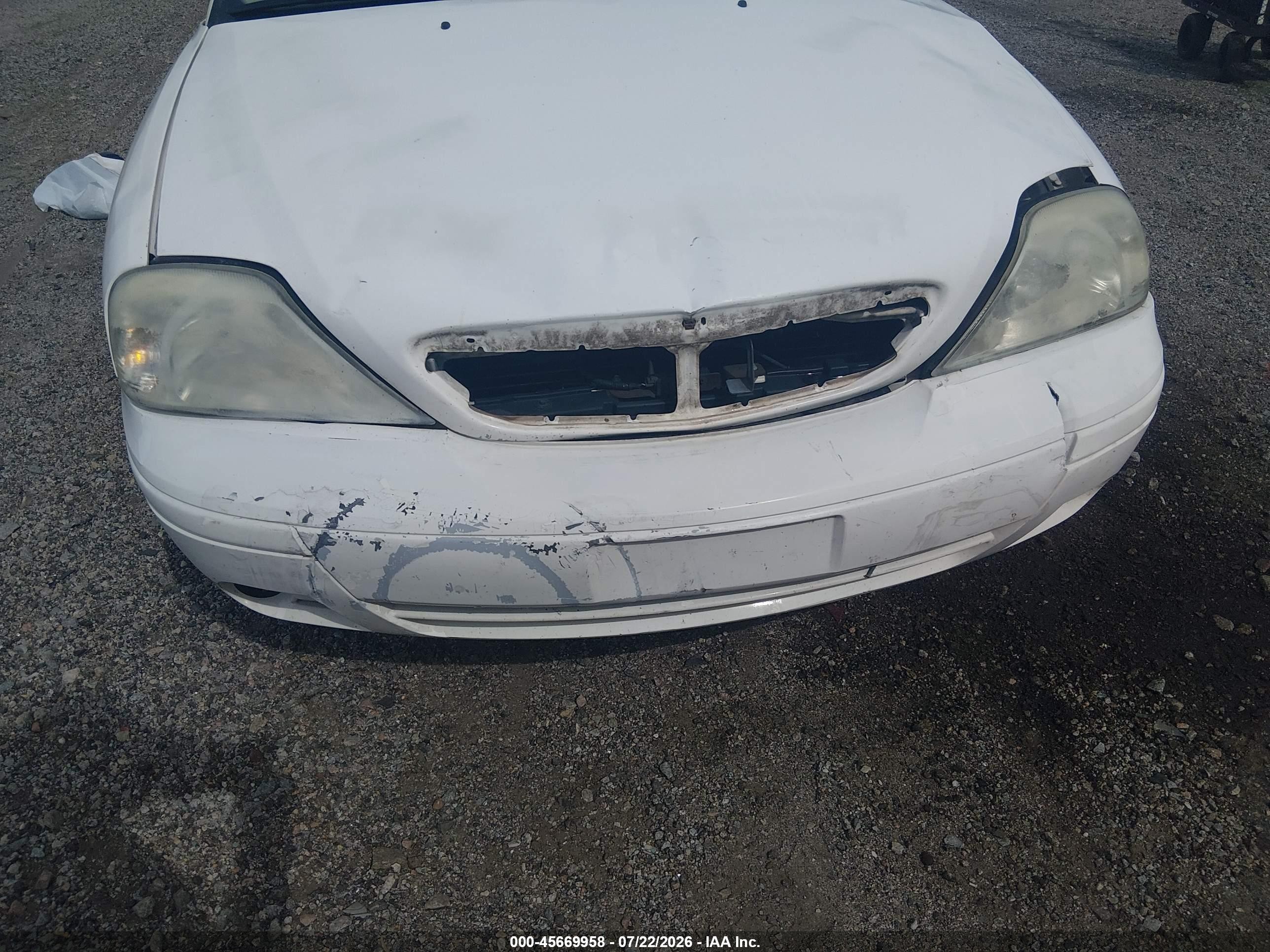 2005 Mercury Sable Gs White vin: 1MEFM50275A635584