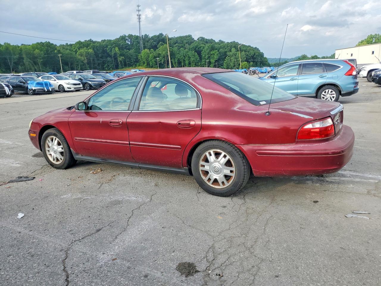 2005 Mercury Sable Gs Burgundy vin: 1MEFM502X5A625471