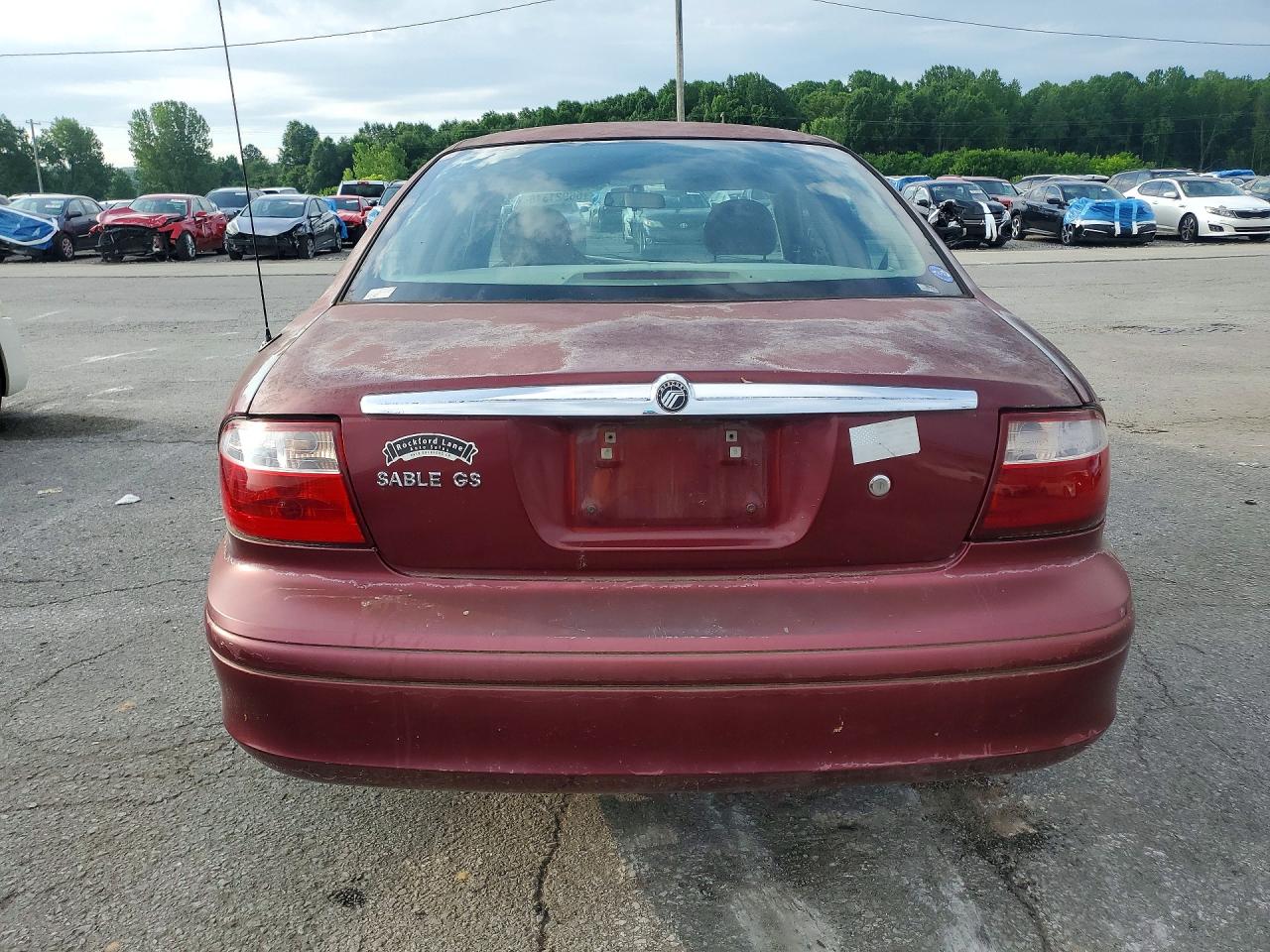 2005 Mercury Sable Gs Burgundy vin: 1MEFM502X5A625471