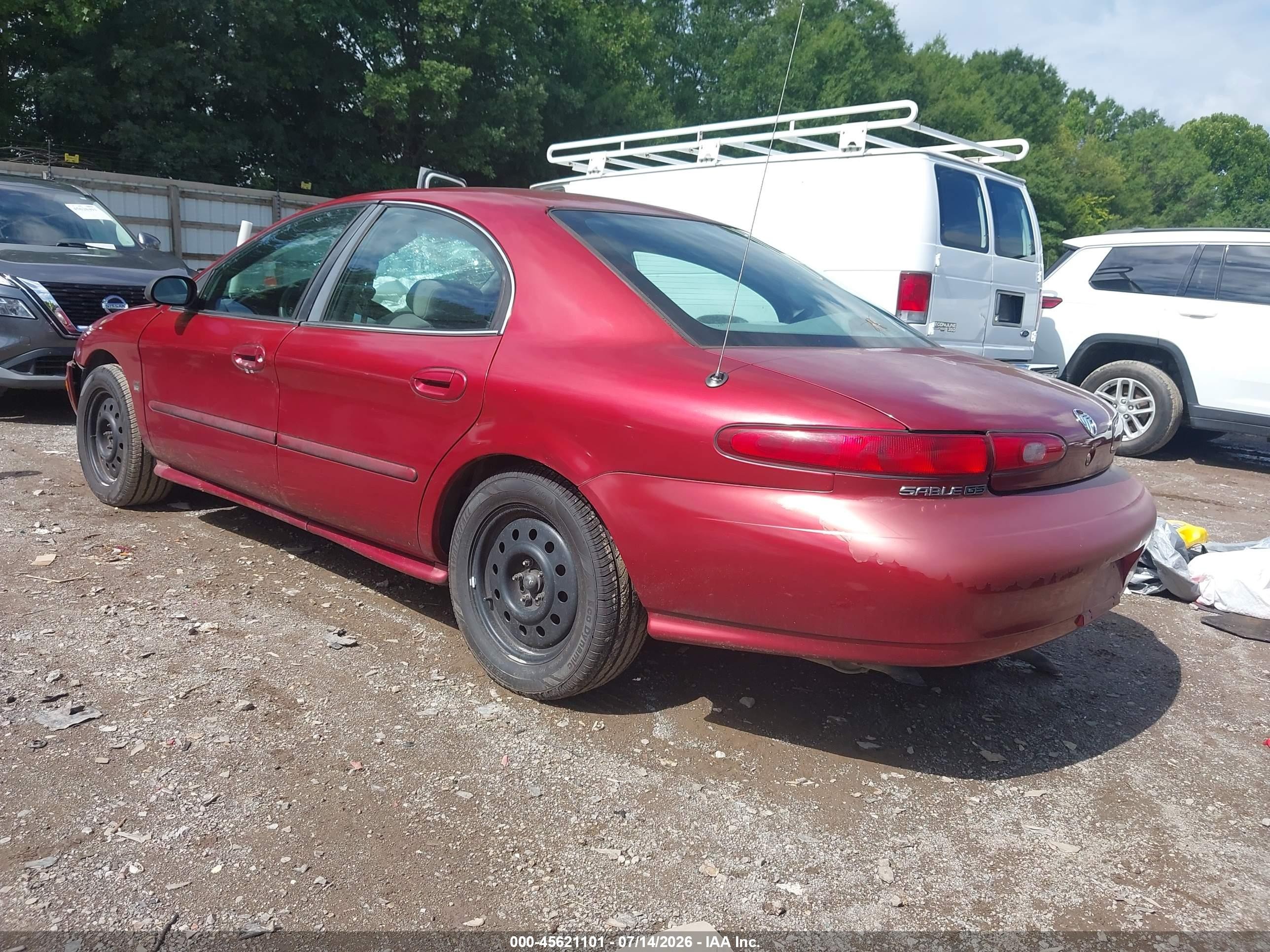 1999 Mercury Sable Gs Red vin: 1MEFM50S1XA620890