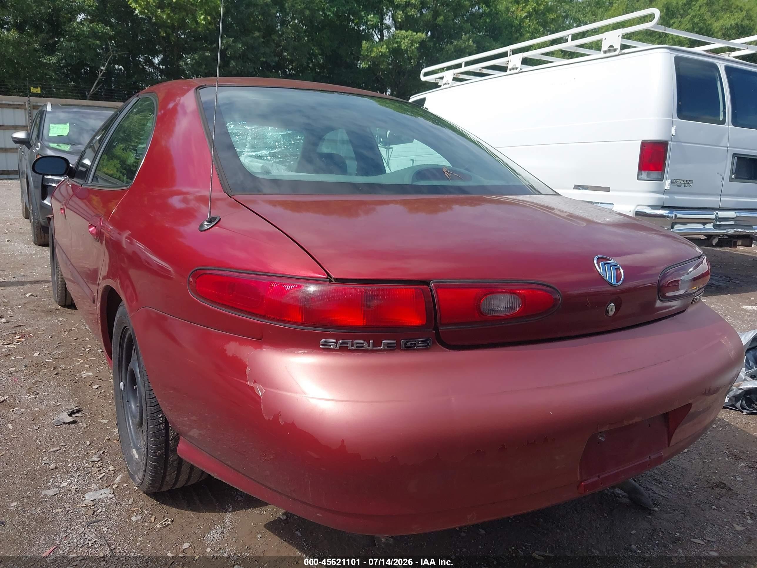 1999 Mercury Sable Gs Red vin: 1MEFM50S1XA620890