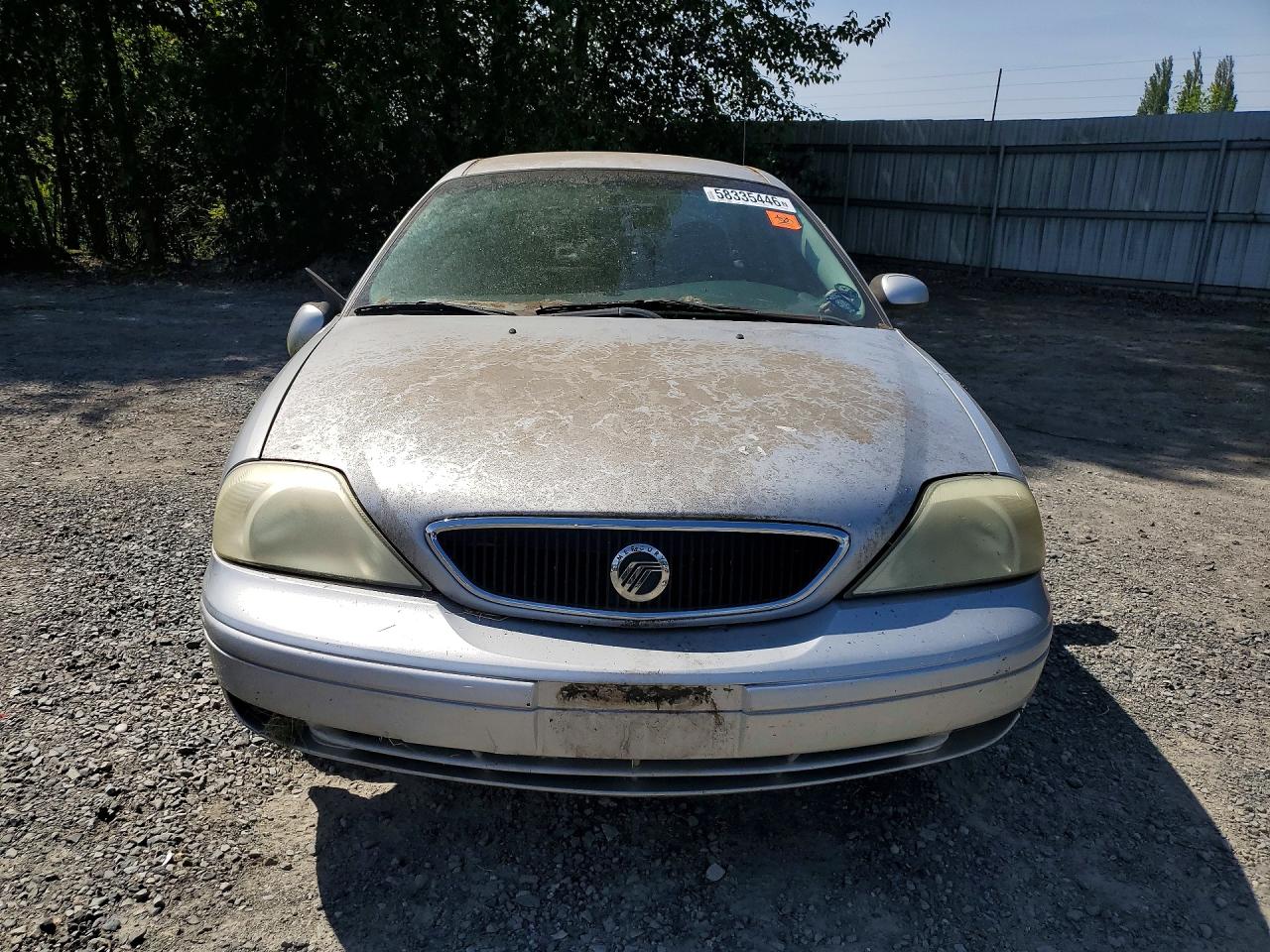 2002 Mercury Sable Gs Silver vin: 1MEFM50U02G640314
