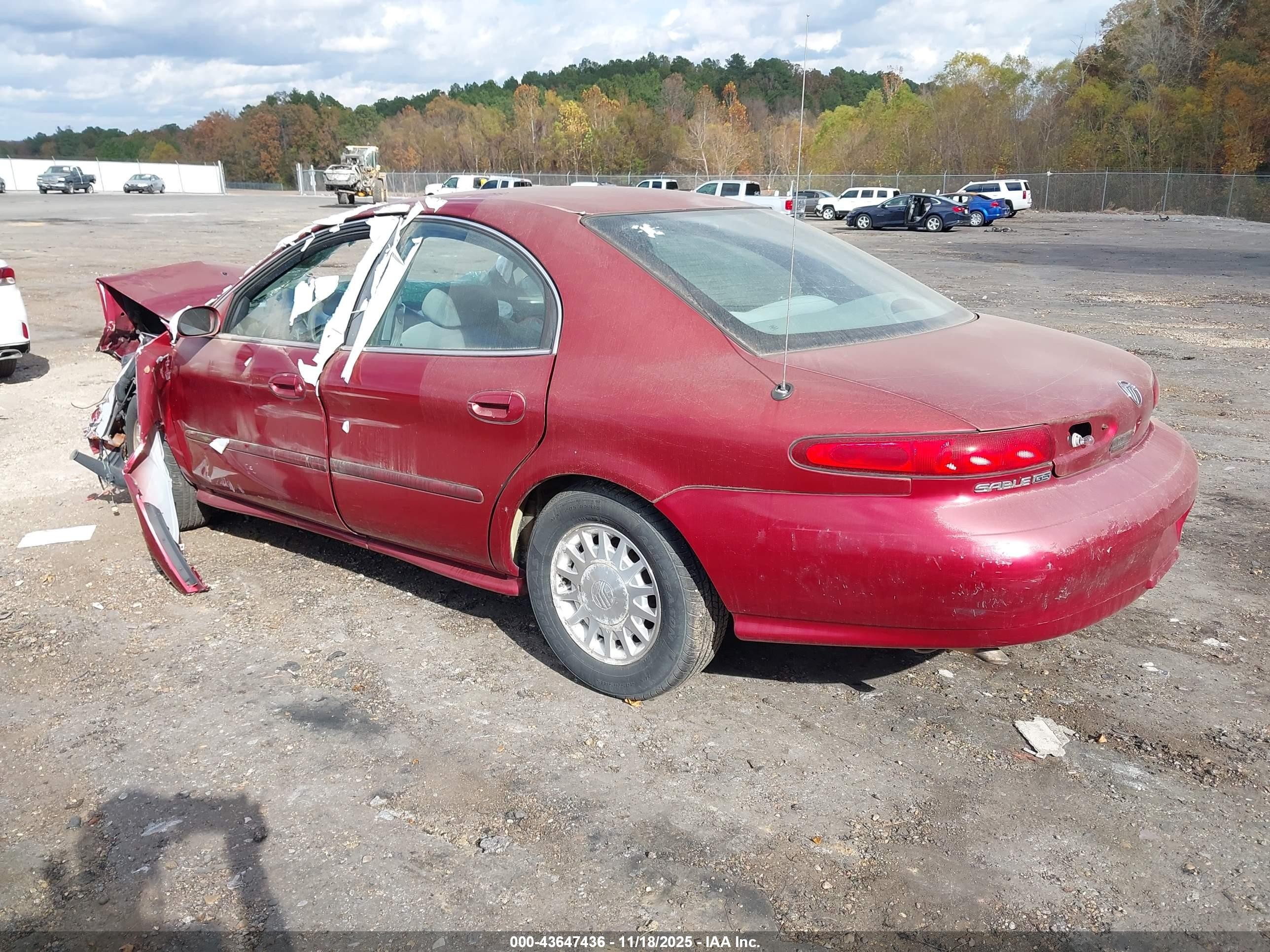 1999 Mercury Sable Gs Красный vin: 1MEFM50U0XA640131