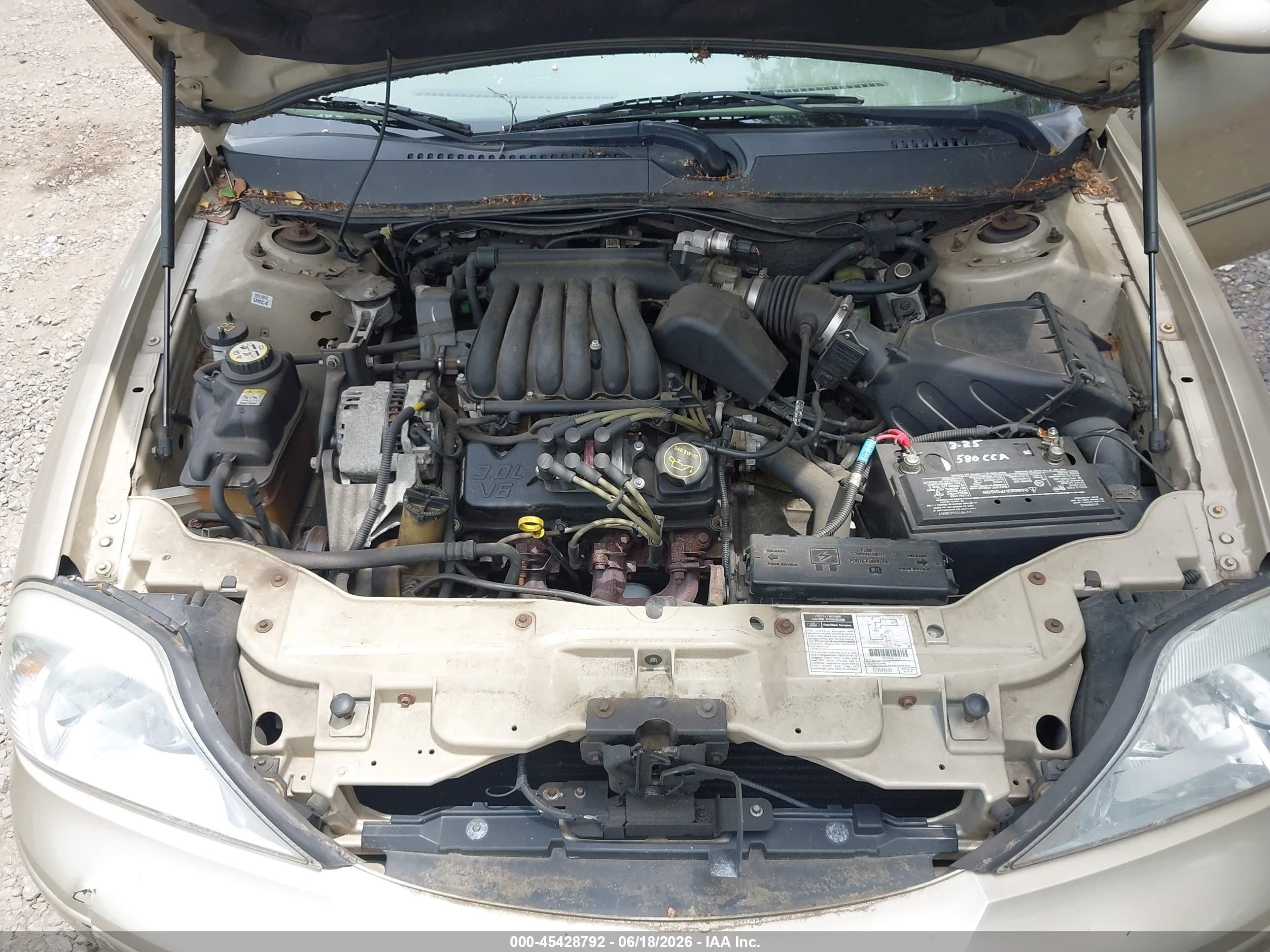 2001 Mercury Sable Gs Tan vin: 1MEFM50U11A635673