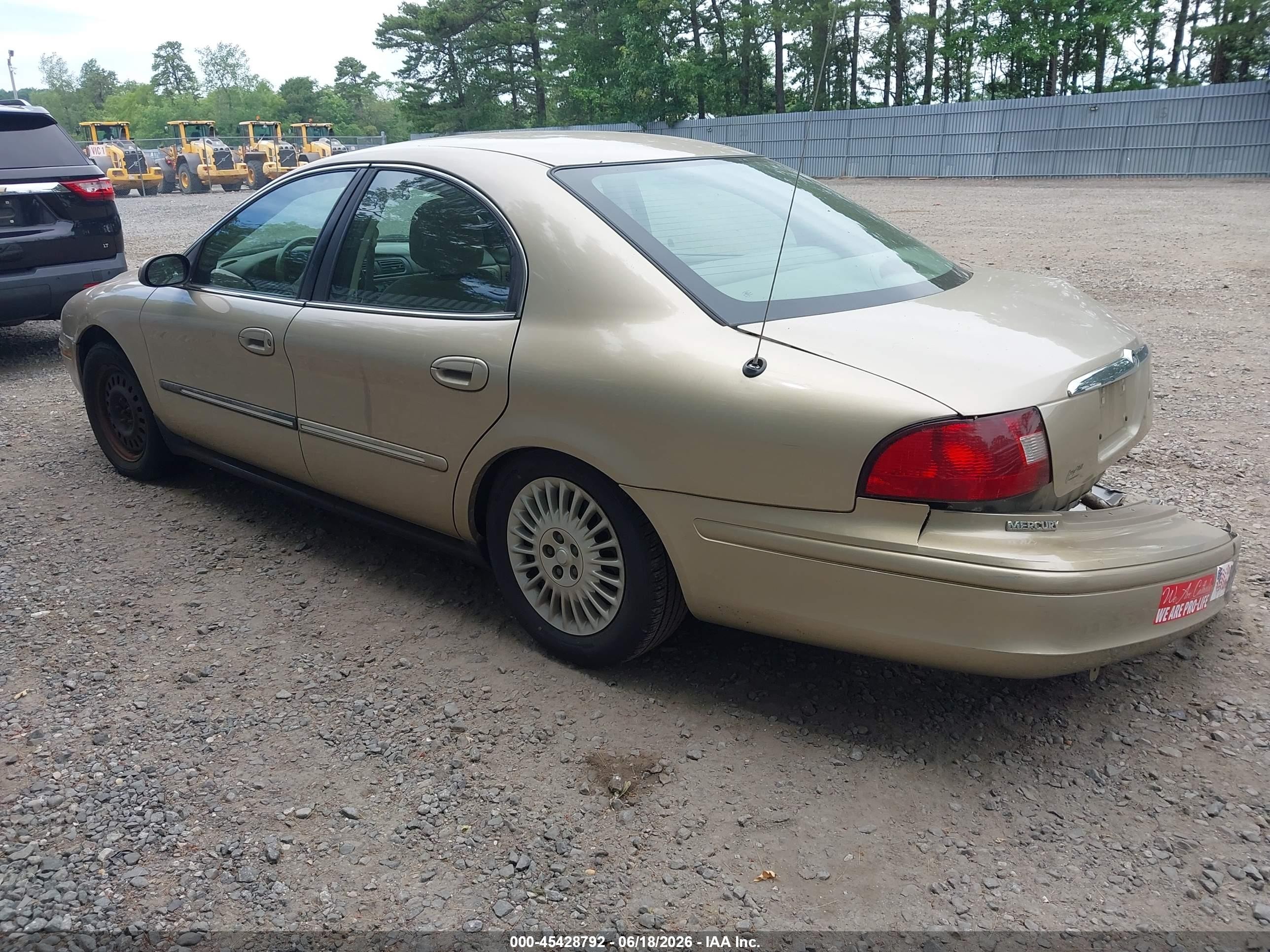 2001 Mercury Sable Gs Tan vin: 1MEFM50U11A635673