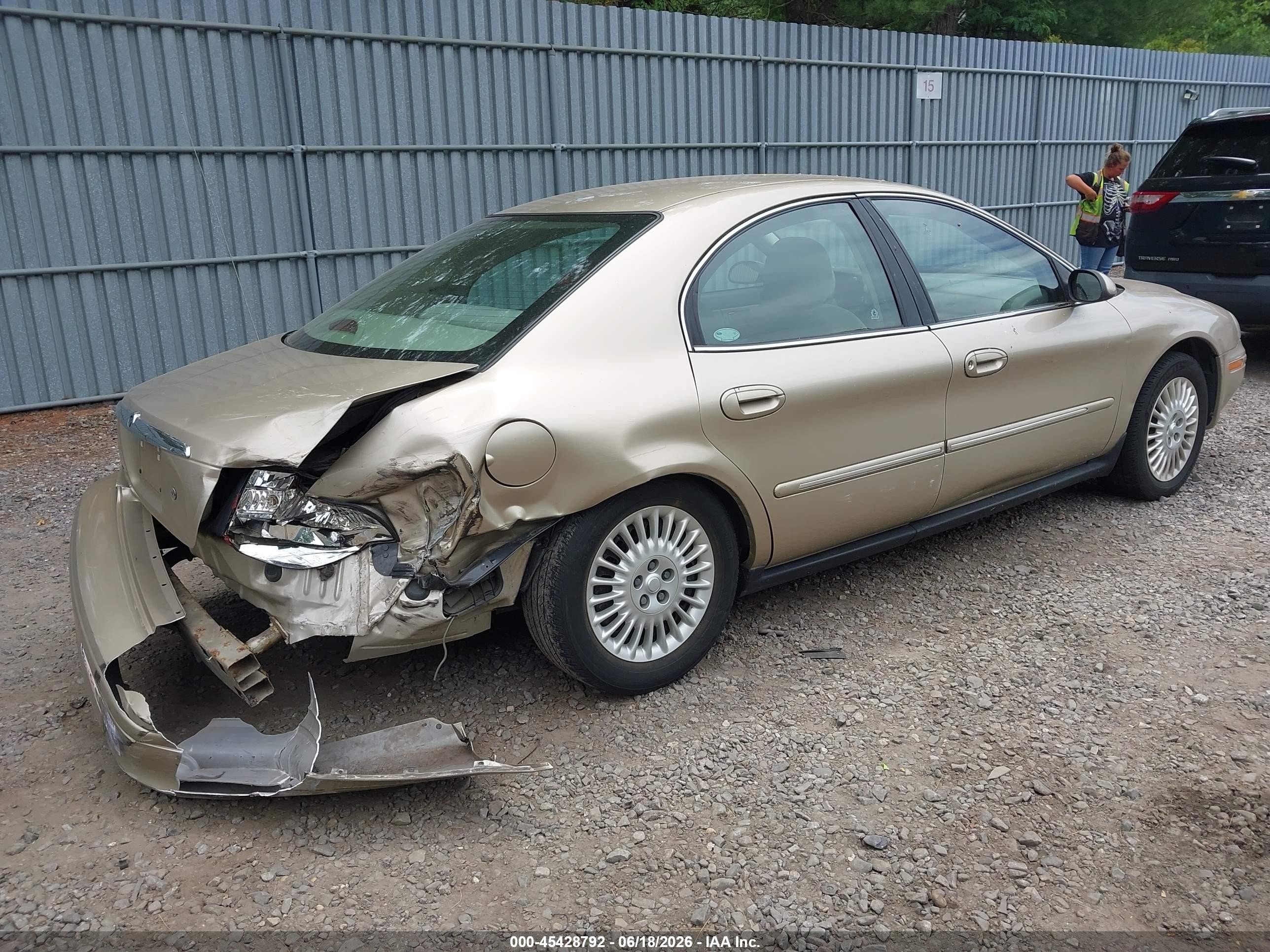 2001 Mercury Sable Gs Tan vin: 1MEFM50U11A635673