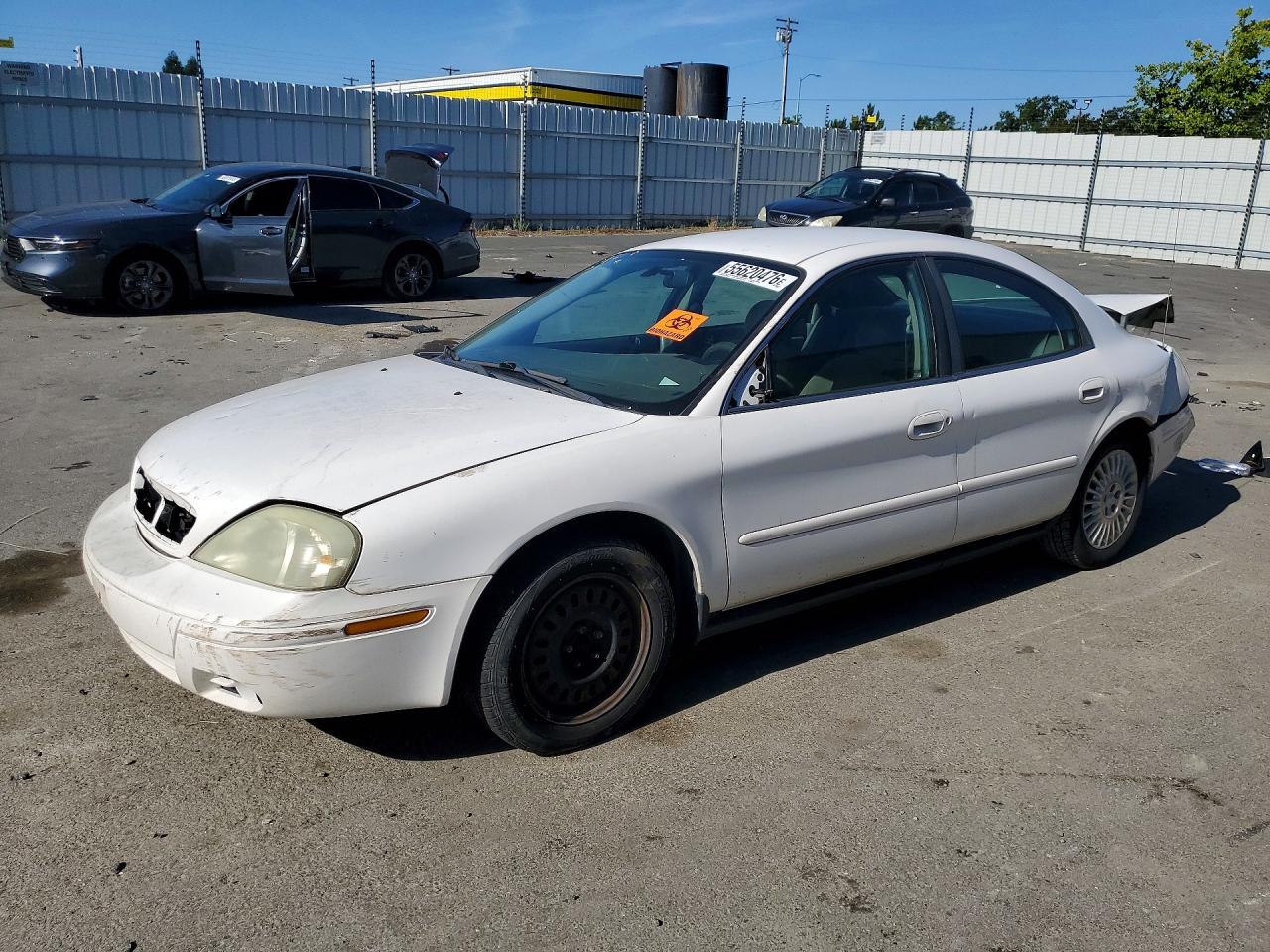 2004 Mercury Sable Gs White vin: 1MEFM50U14A600670
