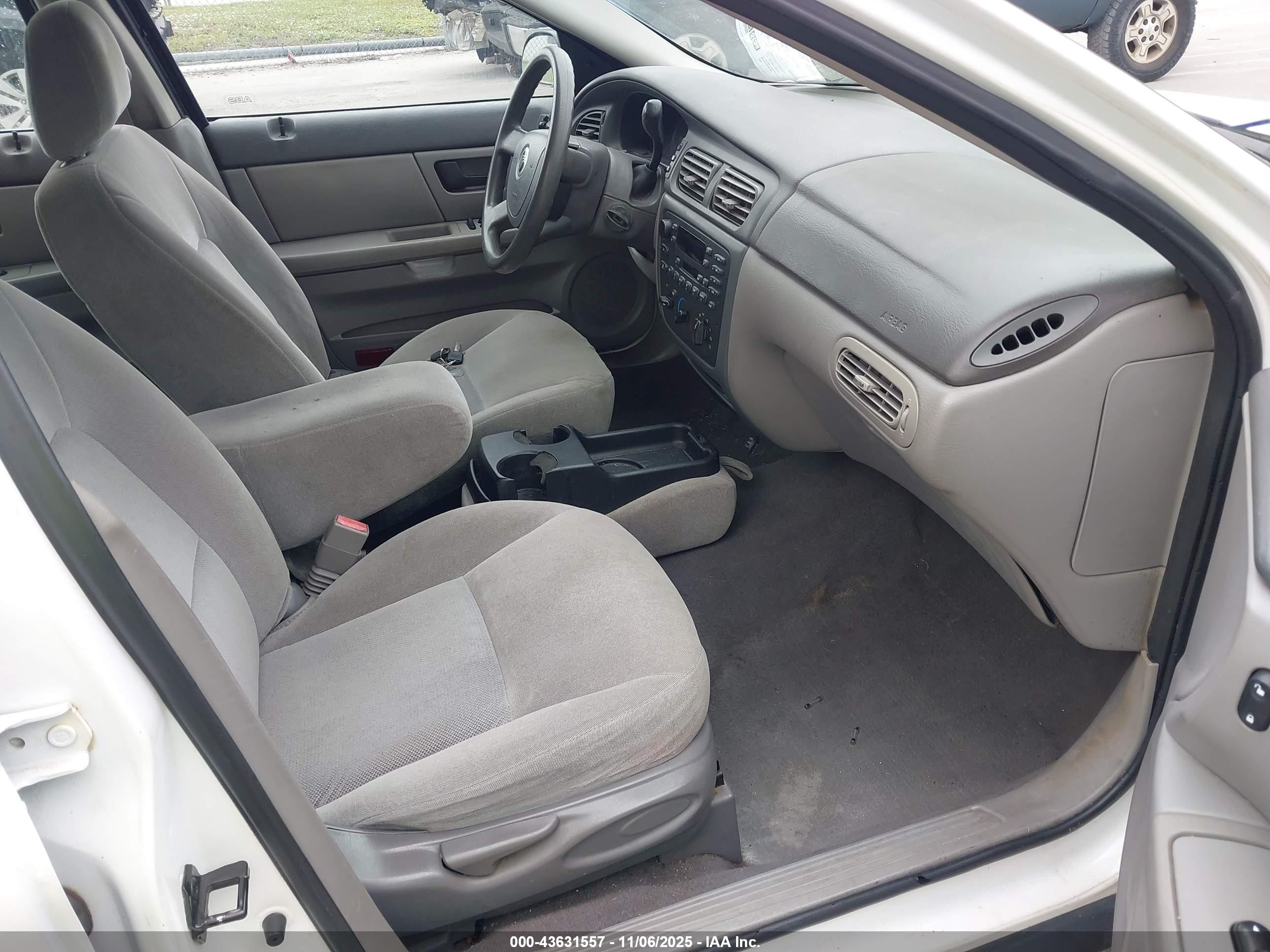 2004 Mercury Sable Gs White vin: 1MEFM50U14A615430